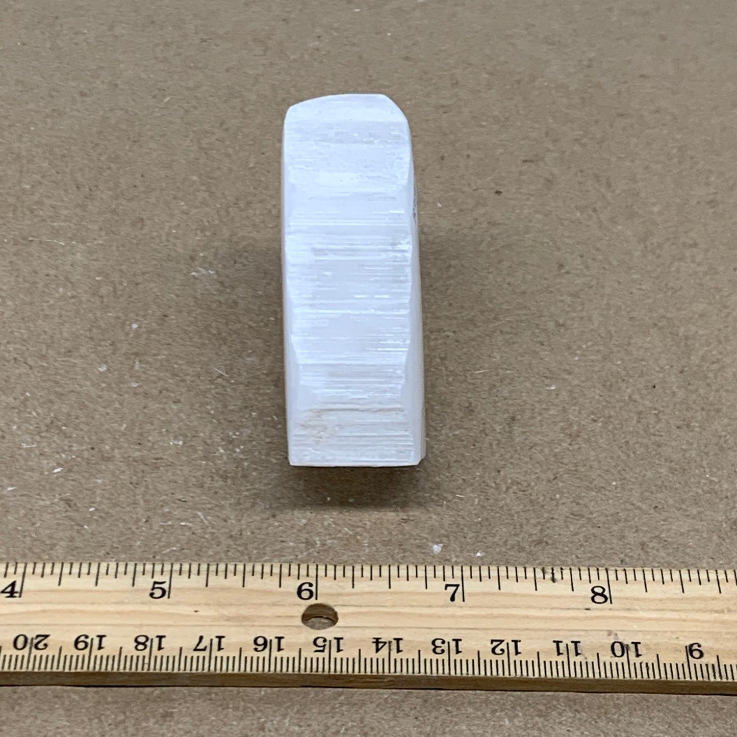 0.33 lbs, 2.9"x1.9"x1", Natural Clear Selenite Crystal Slab Gemstone, B36960