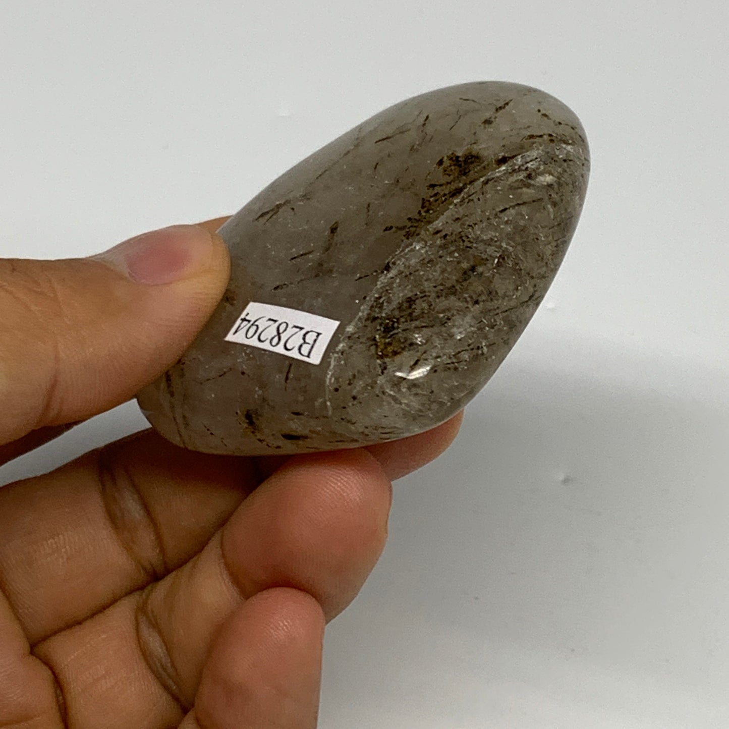 76.9g, 2"x2.3"x0.7", Natural Small Rutile Quartz Crystal Heart Reiki, B28294