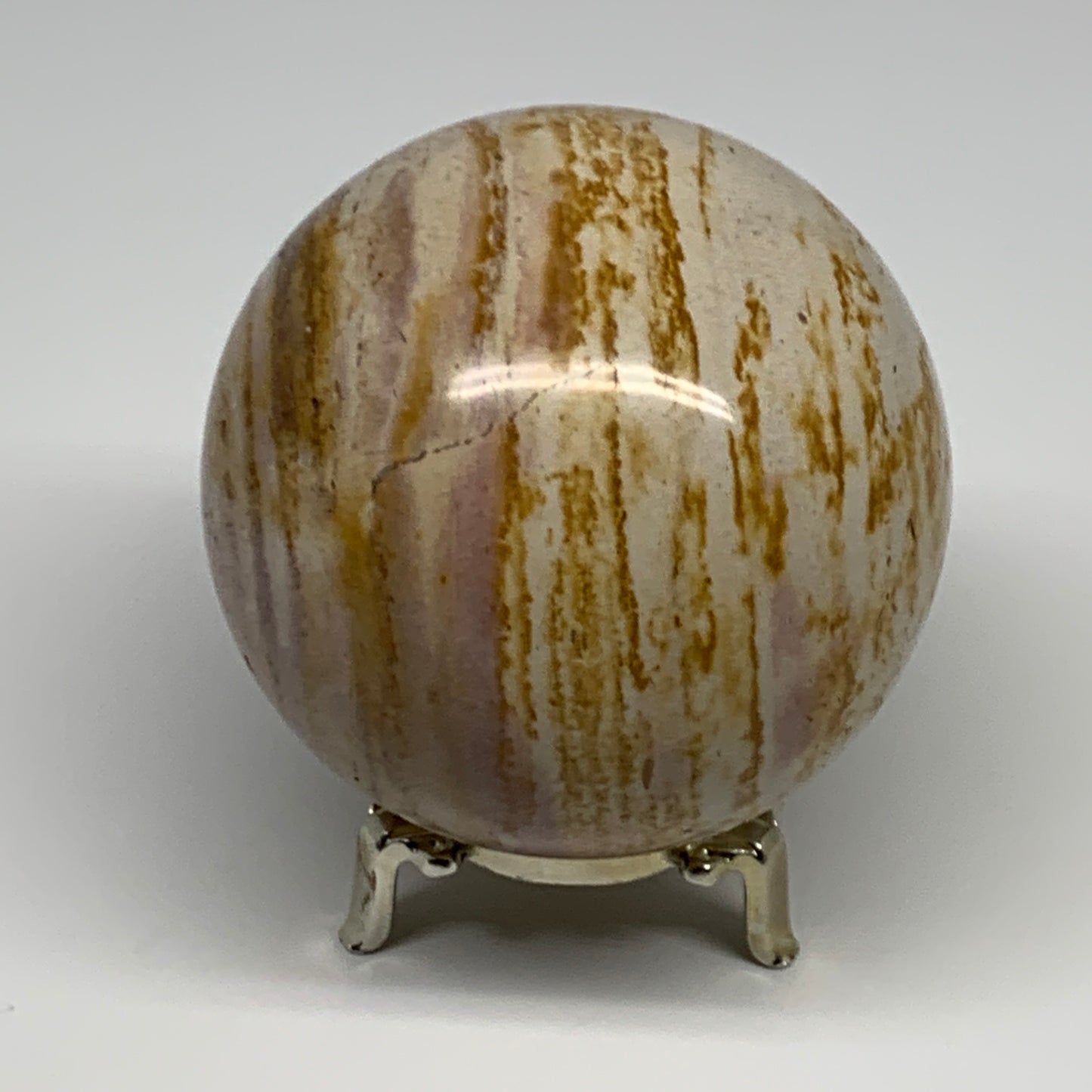 1.66 lbs, 3.3" (83mm), Polychrome Jasper Sphere Ball Crystal @Madagascar, B29830