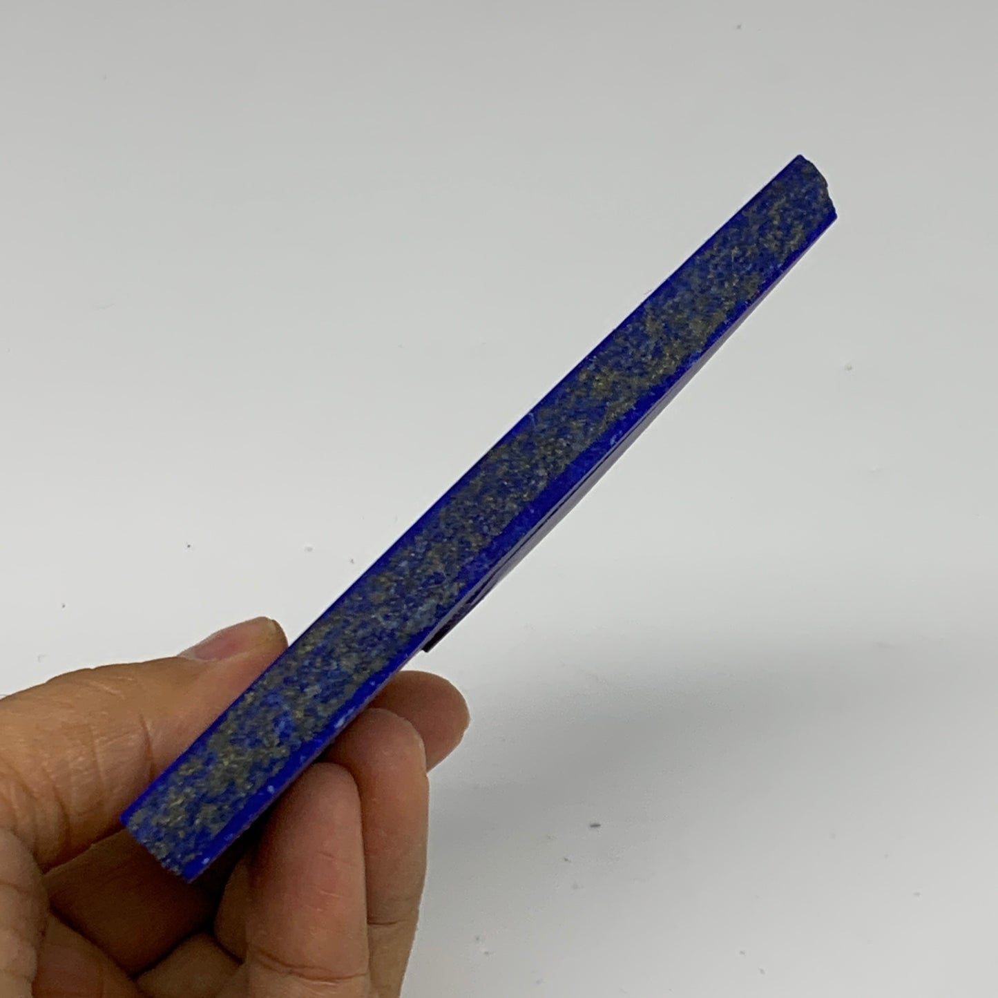 153.7g, 4.3"x2.6"x0.3", High Grade Natural Rough Lapis Lazuli @Afghanistan,B3269