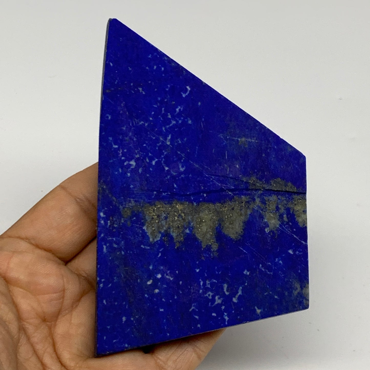 153.7g, 4.3"x2.6"x0.3", High Grade Natural Rough Lapis Lazuli @Afghanistan,B3269
