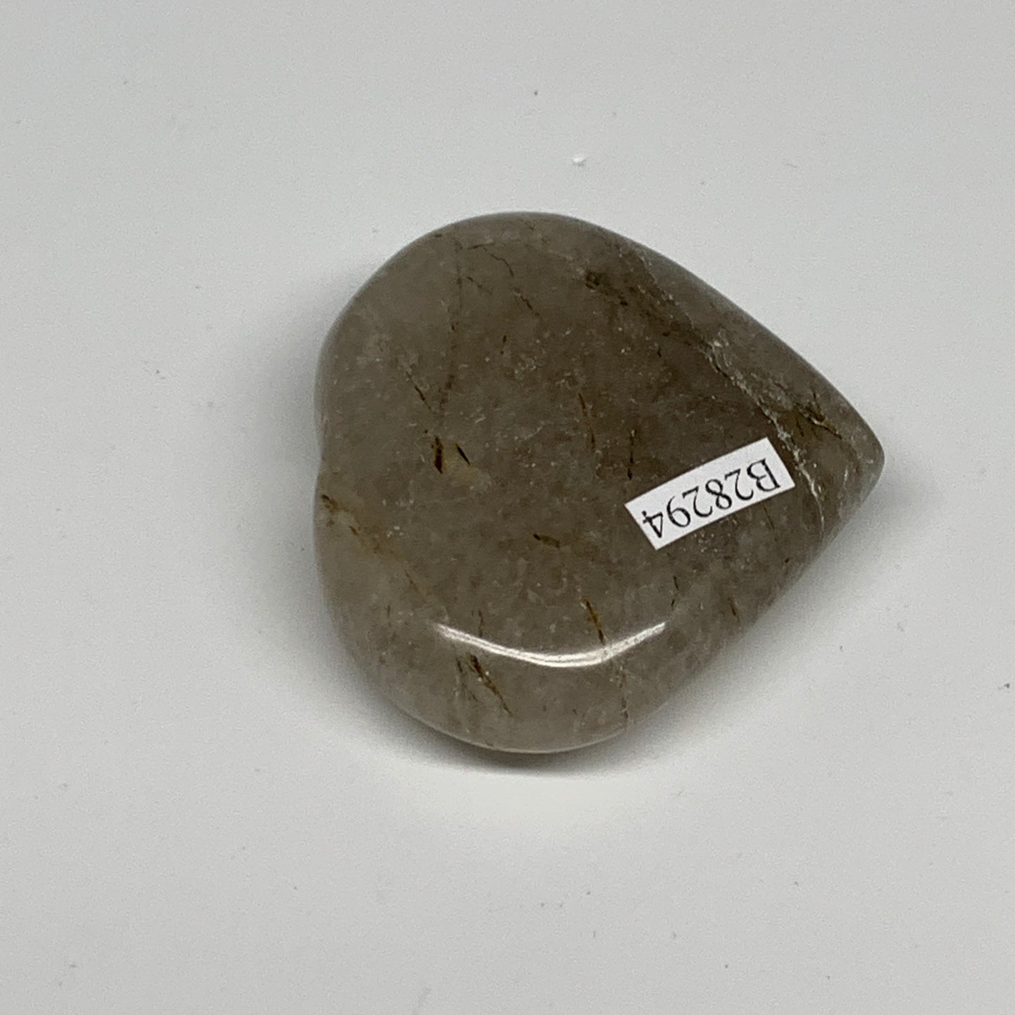 76.9g, 2"x2.3"x0.7", Natural Small Rutile Quartz Crystal Heart Reiki, B28294