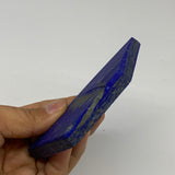153.7g, 4.3"x2.6"x0.3", High Grade Natural Rough Lapis Lazuli @Afghanistan,B3269