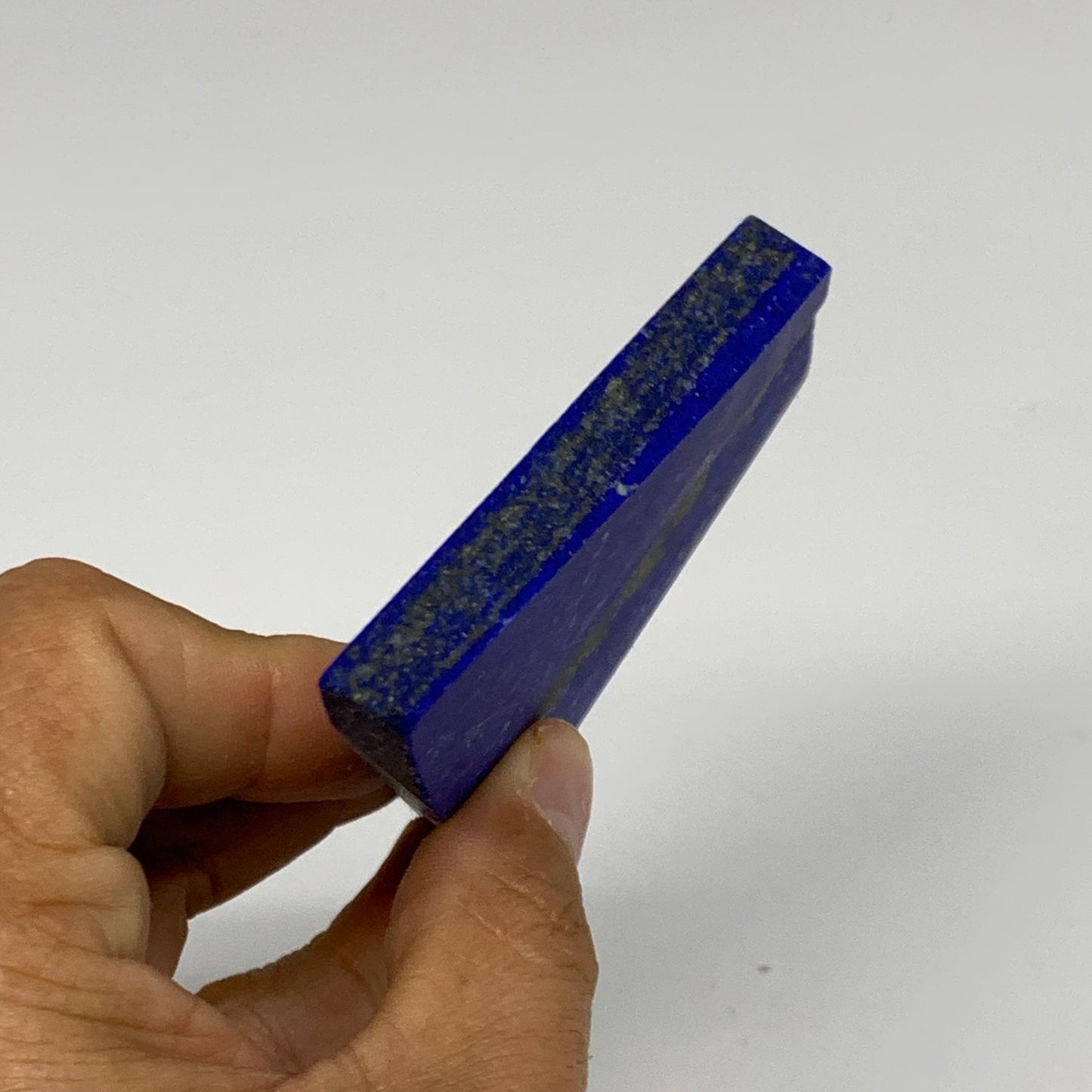 153.7g, 4.3"x2.6"x0.3", High Grade Natural Rough Lapis Lazuli @Afghanistan,B3269