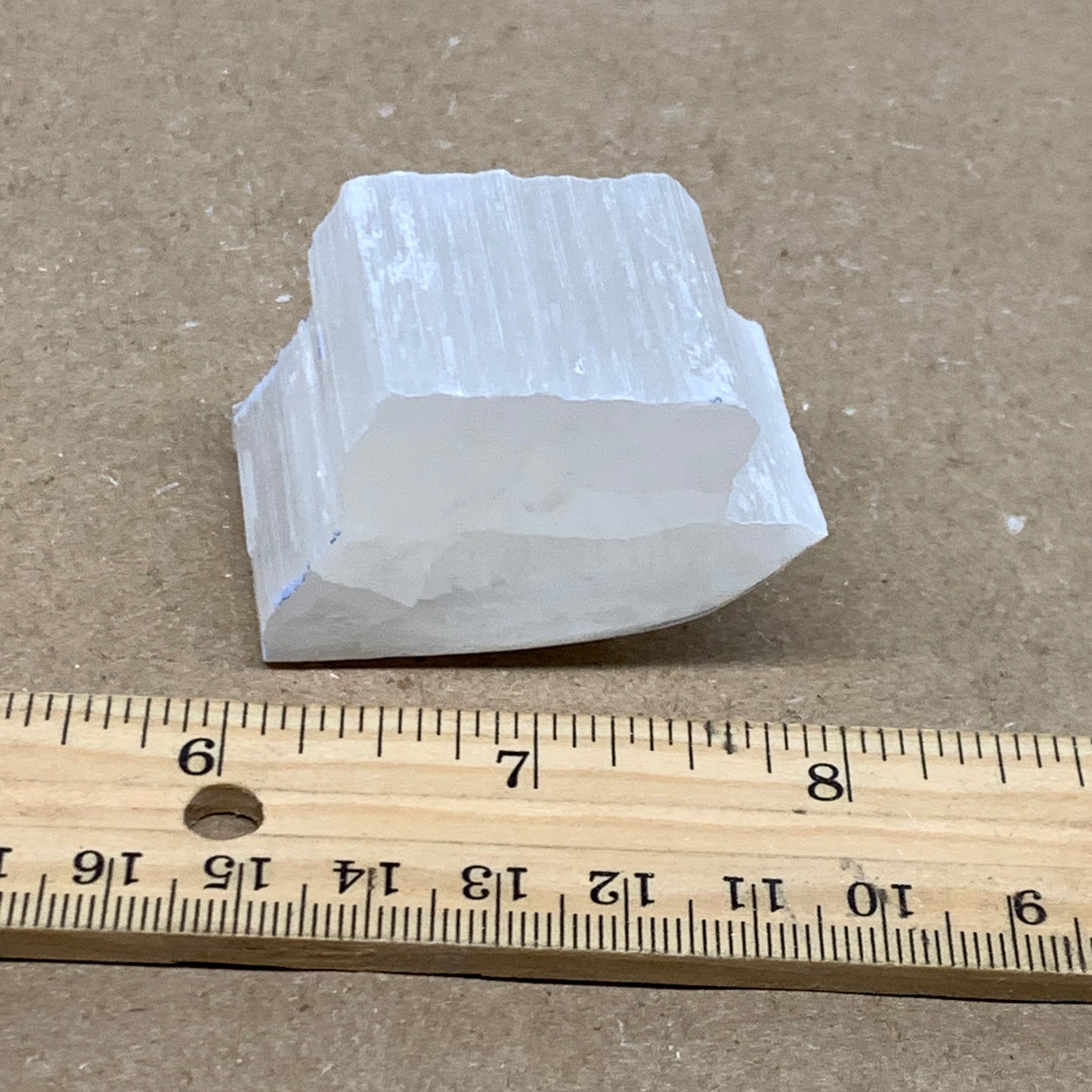 0.15 lbs, 1.9"x1.3"x1", Natural Clear Selenite Crystal Slab Gemstone, B36961