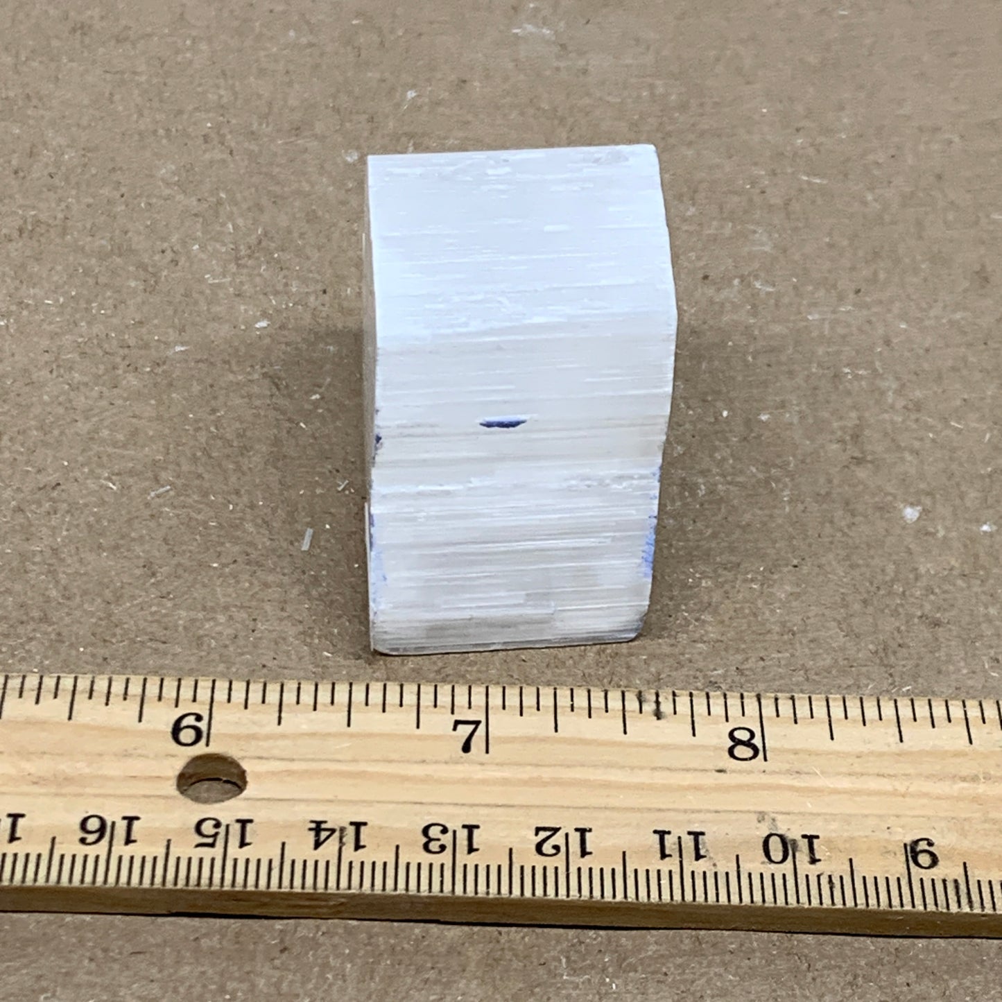 0.15 lbs, 1.9"x1.3"x1", Natural Clear Selenite Crystal Slab Gemstone, B36961