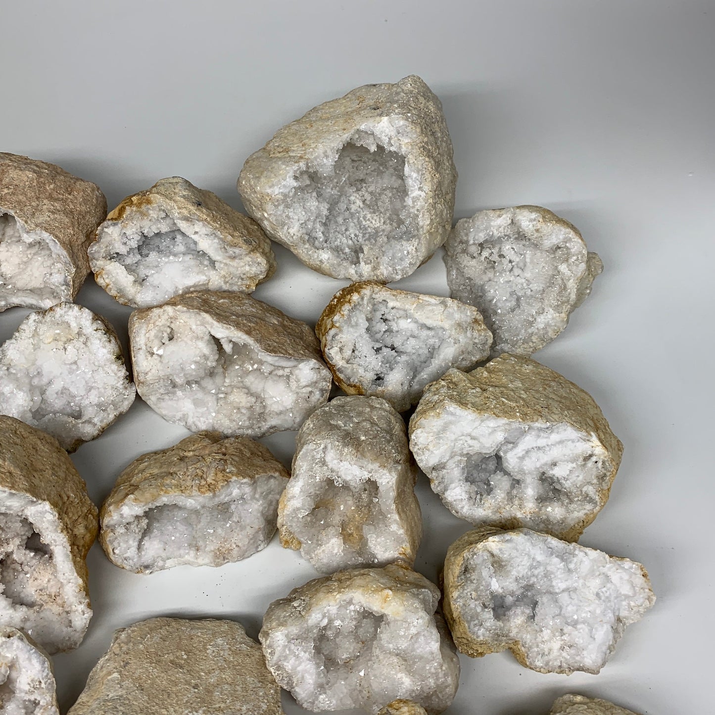 23.69 Lbs,4.3"-7.3", 10 Pairs, Natural Quartz Geodes @Morocco, Wholesale,B10637
