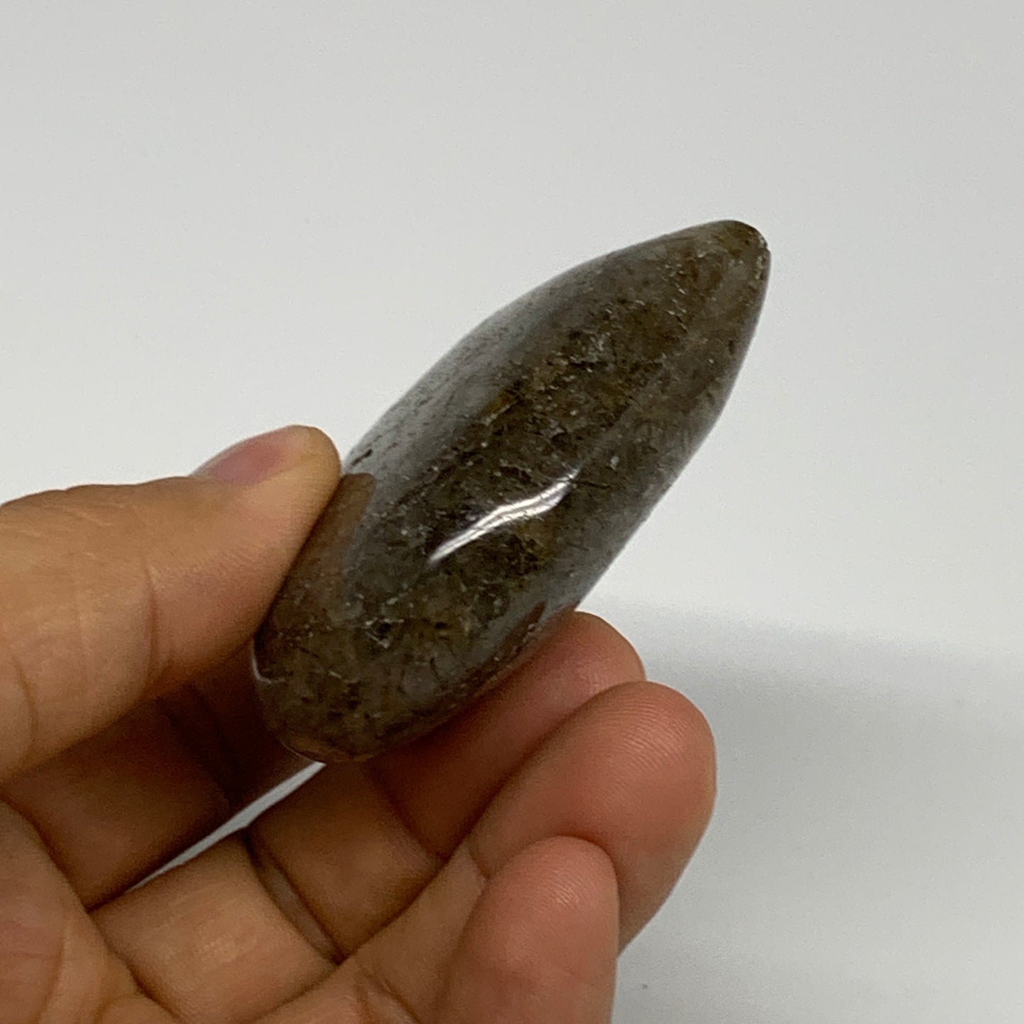 97.4g, 2.3"x2.3"x0.8", Natural Small Rutile Quartz Crystal Heart Reiki, B28295