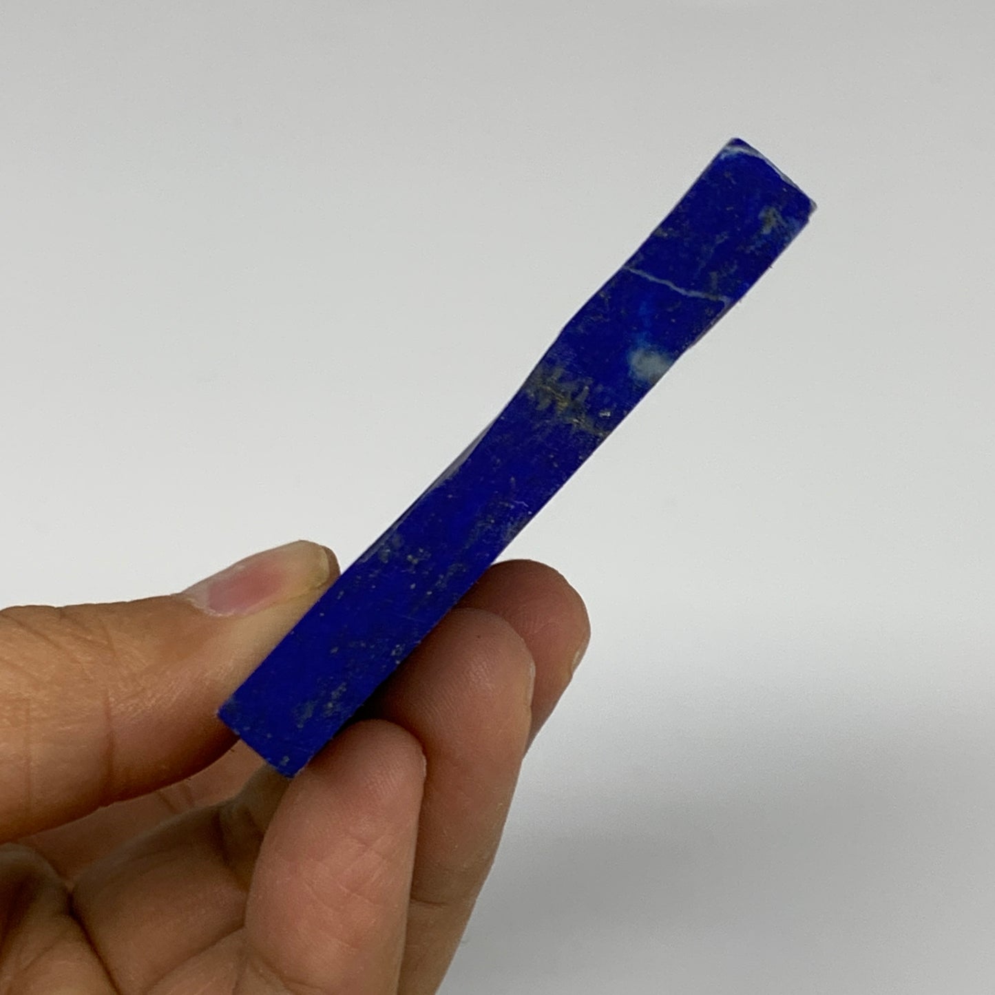 117.7g, 3.6"x2.6"x0.3", High Grade Natural Rough Lapis Lazuli @Afghanistan,B3269