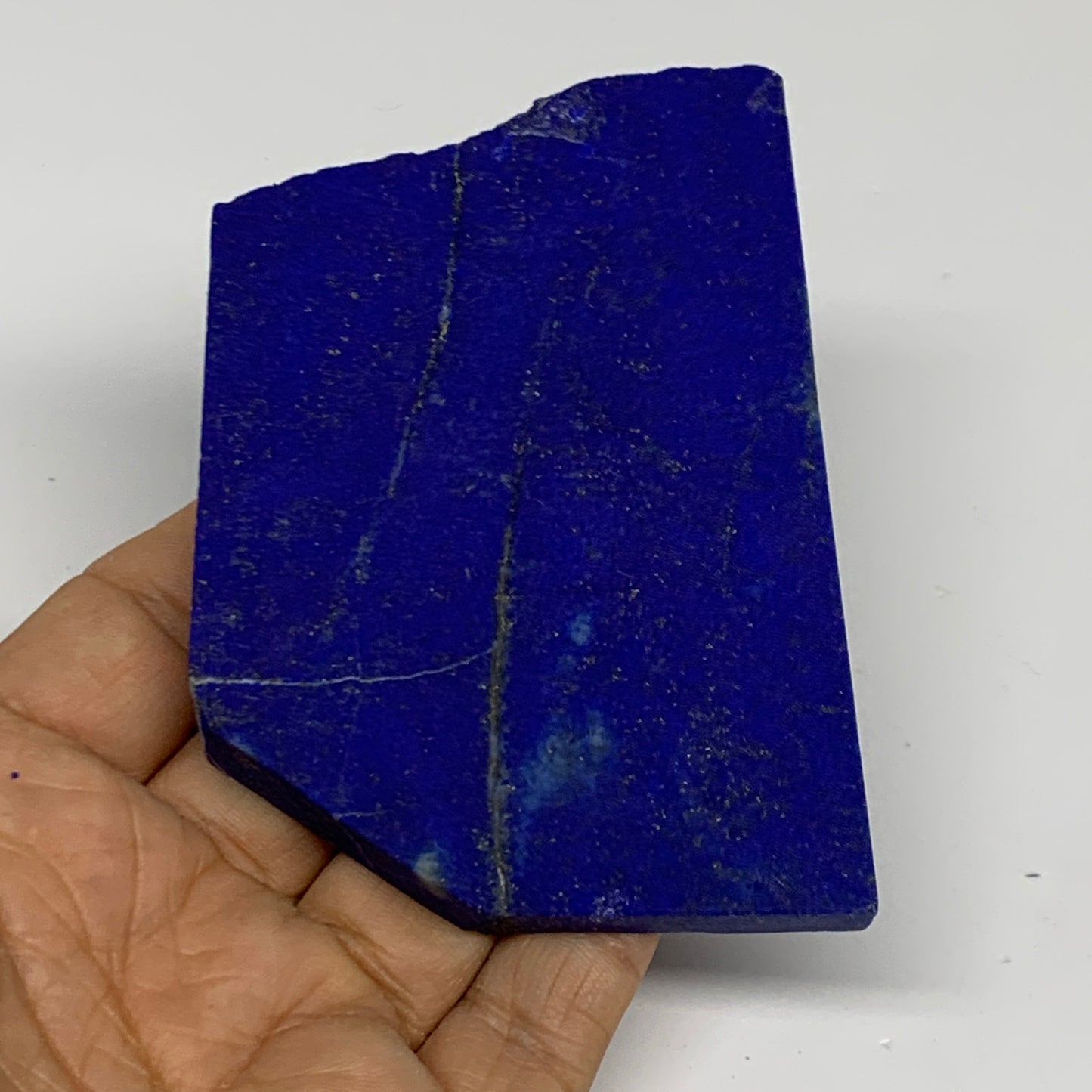 117.7g, 3.6"x2.6"x0.3", High Grade Natural Rough Lapis Lazuli @Afghanistan,B3269