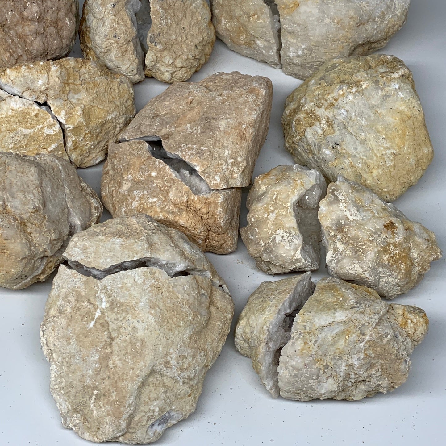 23.69 Lbs,4.3"-7.3", 10 Pairs, Natural Quartz Geodes @Morocco, Wholesale,B10637
