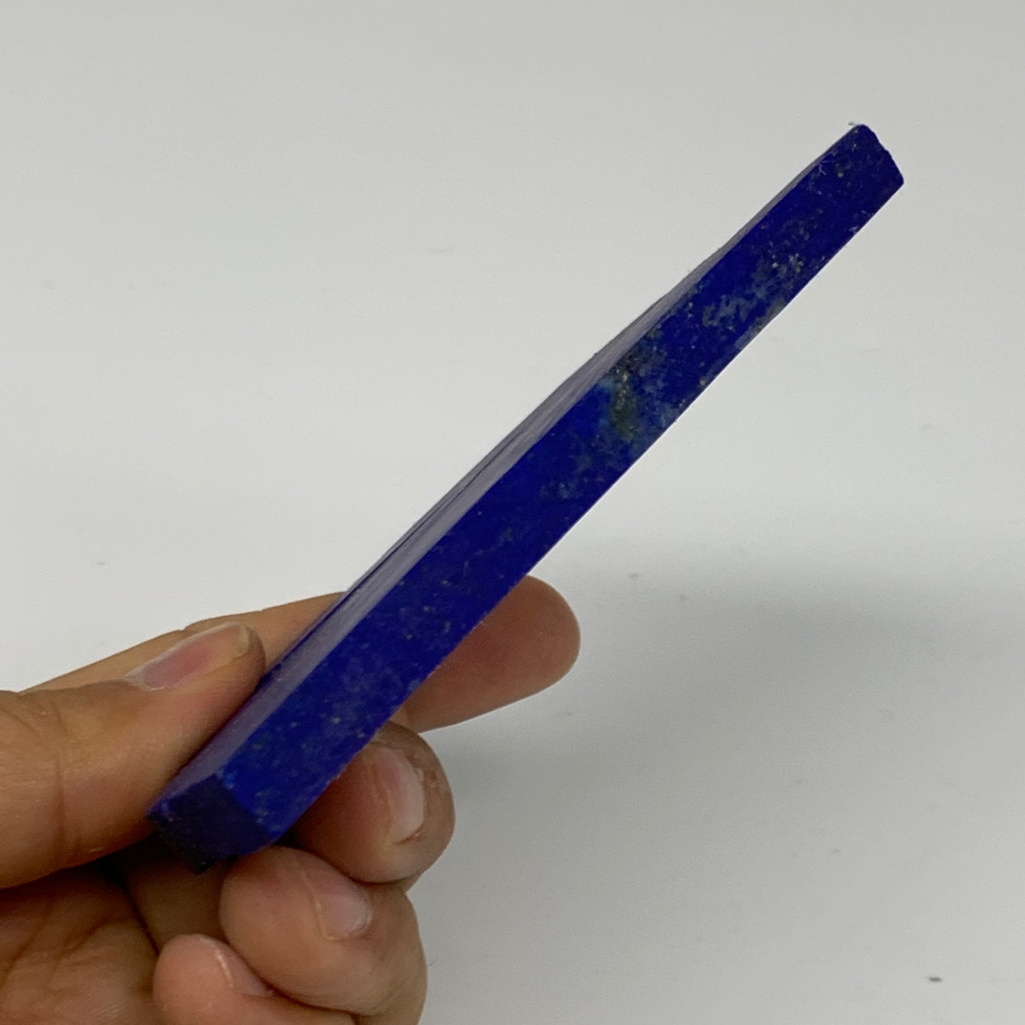 117.7g, 3.6"x2.6"x0.3", High Grade Natural Rough Lapis Lazuli @Afghanistan,B3269