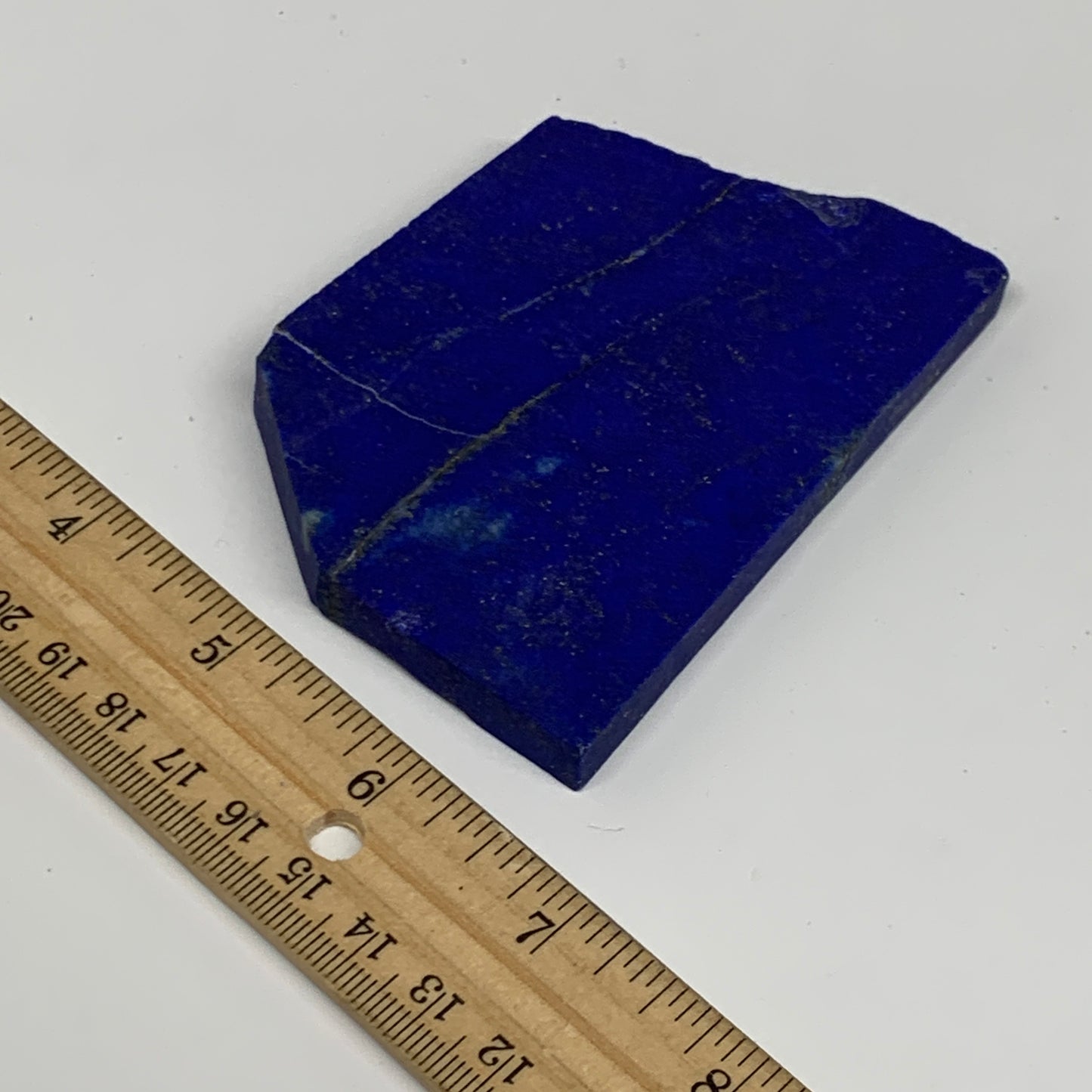 117.7g, 3.6"x2.6"x0.3", High Grade Natural Rough Lapis Lazuli @Afghanistan,B3269