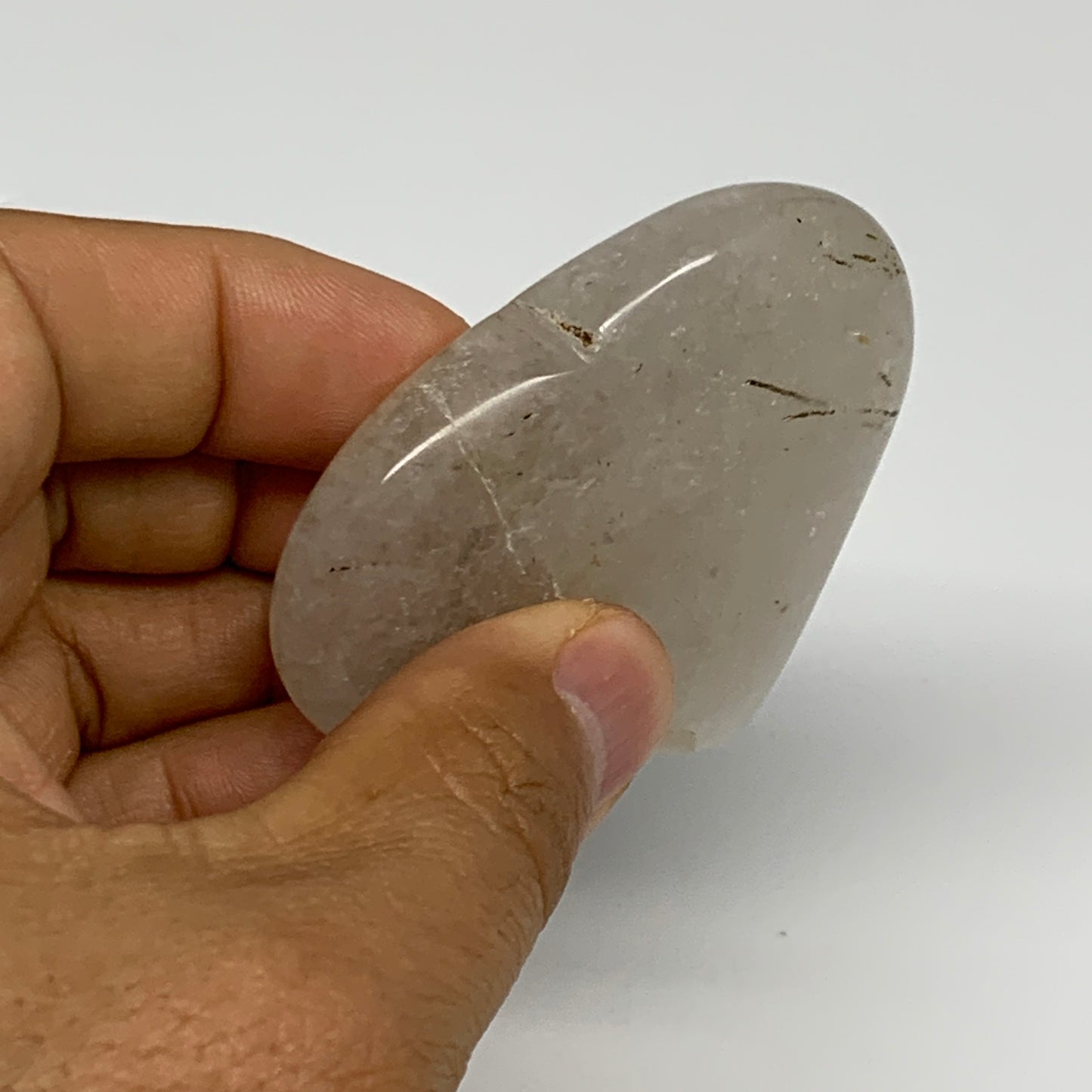 71.2g, 2.1"x2.4"x0.6", Natural Small Rutile Quartz Crystal Heart Reiki, B28296