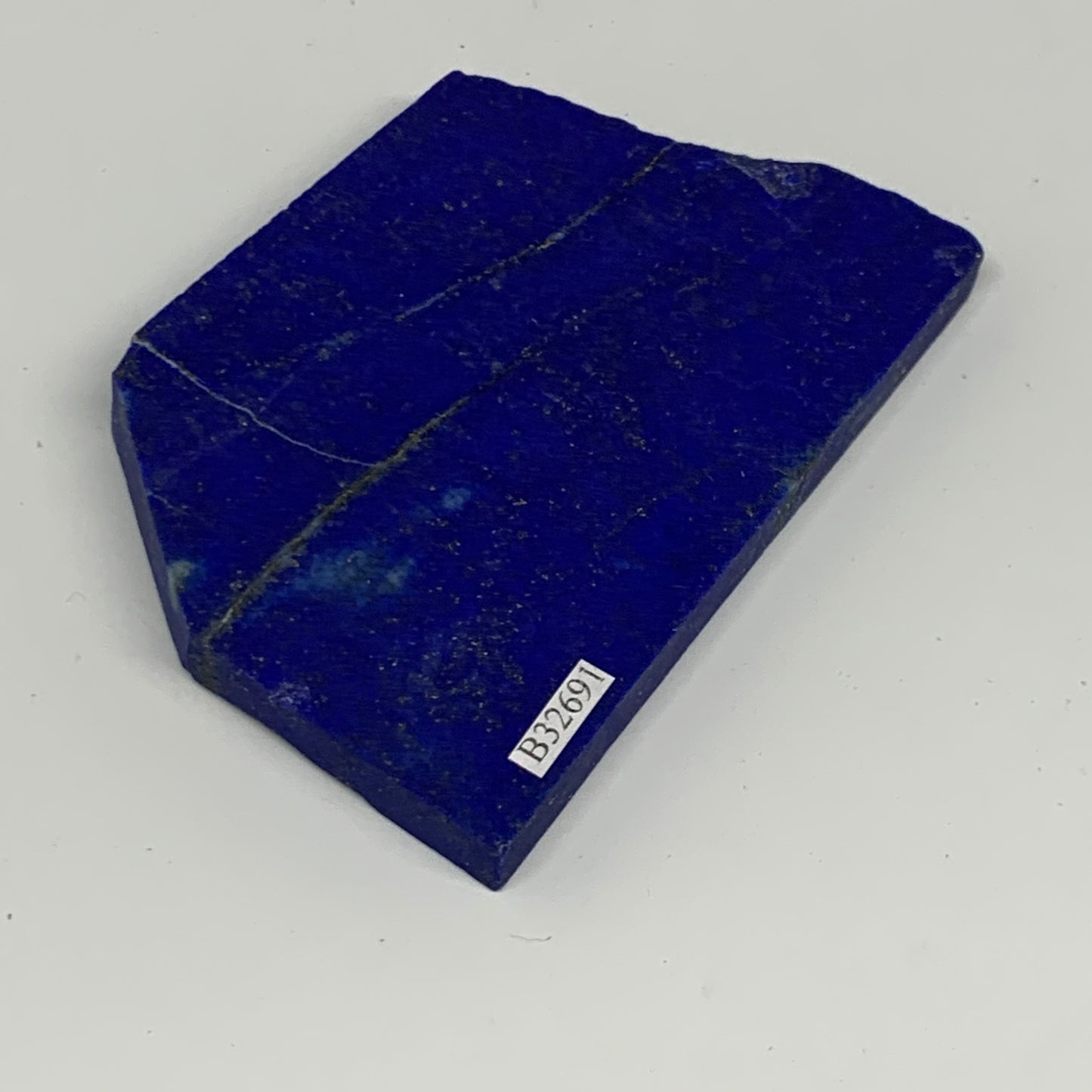 117.7g, 3.6"x2.6"x0.3", High Grade Natural Rough Lapis Lazuli @Afghanistan,B3269