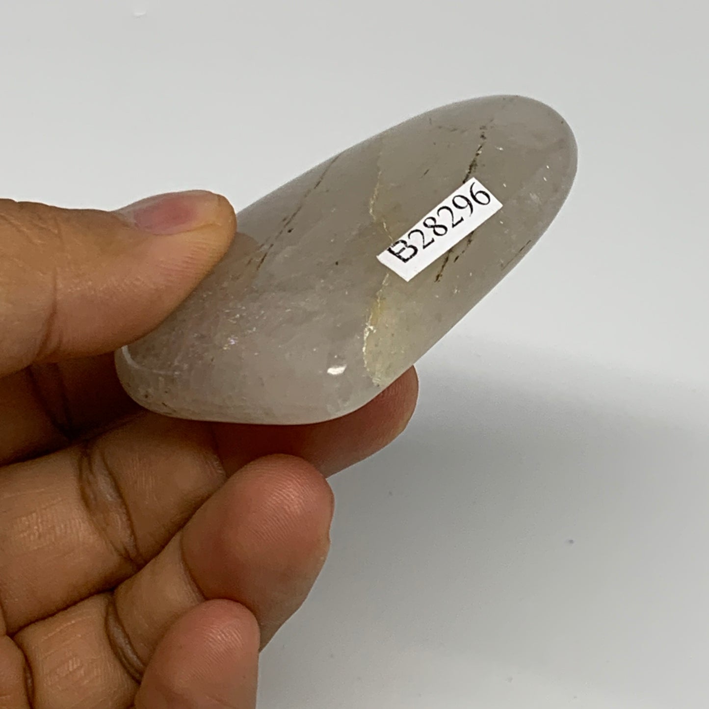 71.2g, 2.1"x2.4"x0.6", Natural Small Rutile Quartz Crystal Heart Reiki, B28296