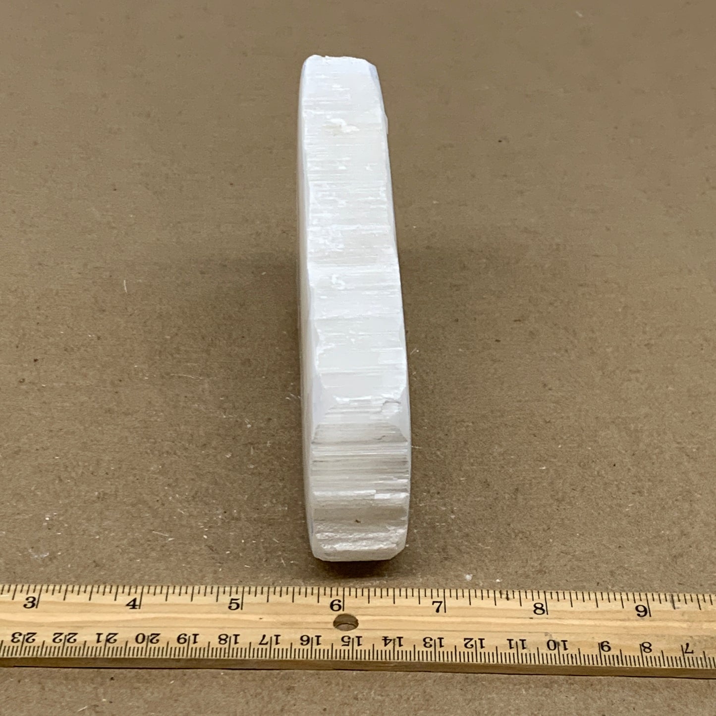 1.3 lbs, 5.4"x3.9"x1", Natural Clear Selenite Crystal Slab Gemstone, B36963