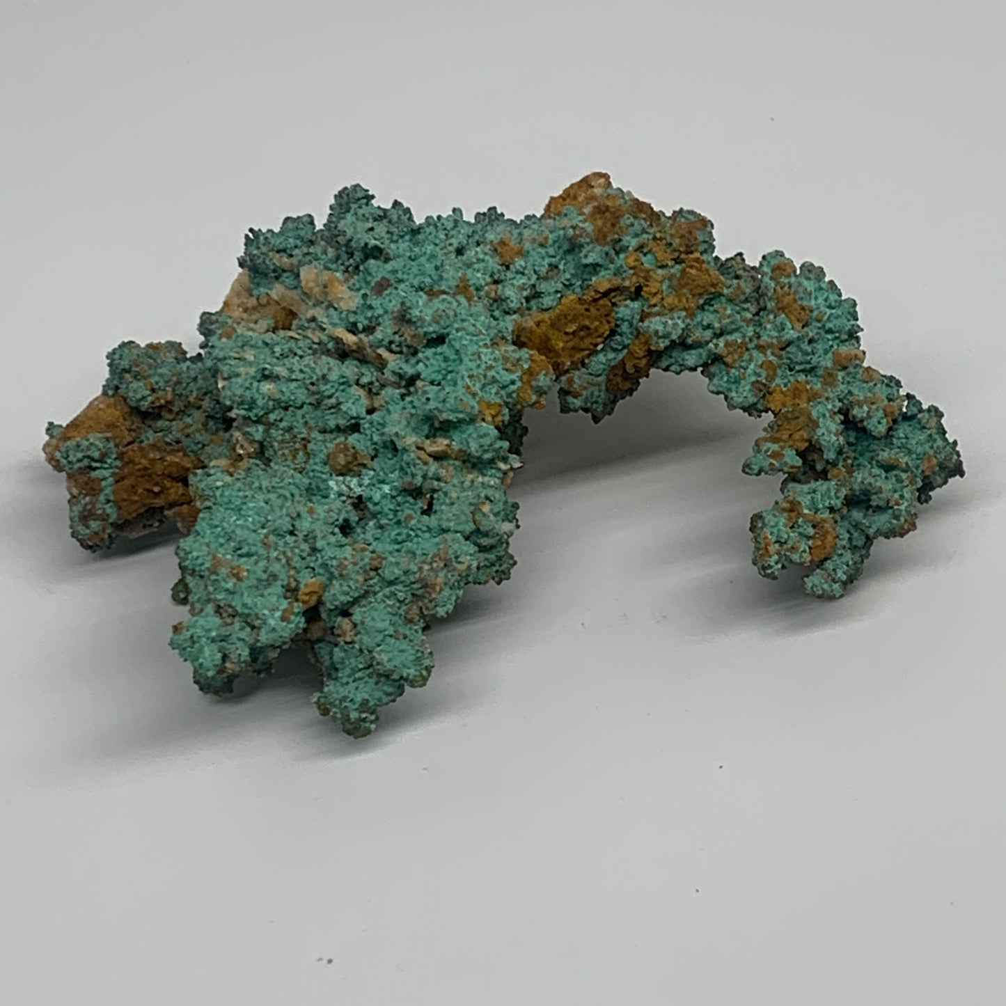 304.5g, 5"x3.2"x1.3", Malachite on Native Copper Mineral Specimens, B33982