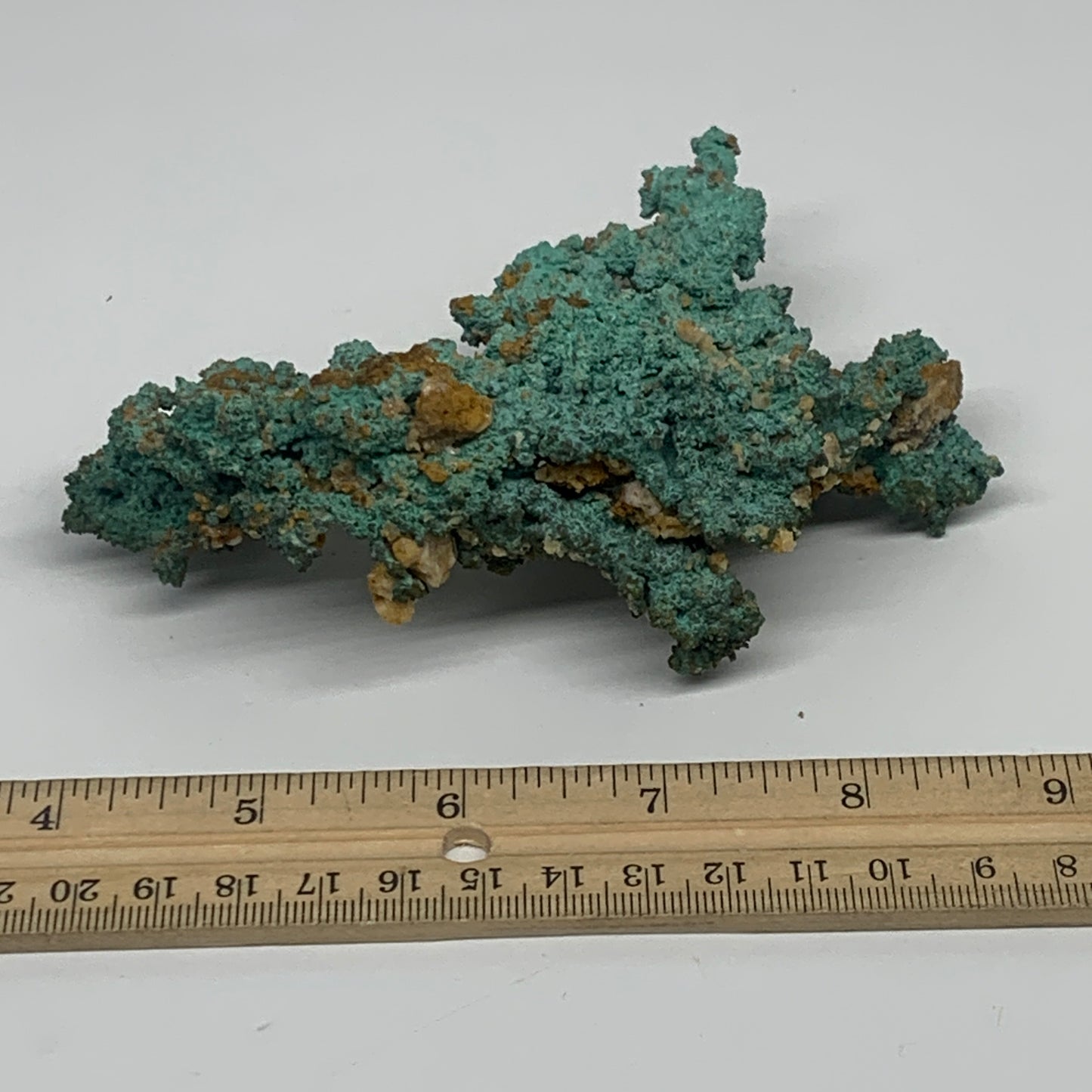 304.5g, 5"x3.2"x1.3", Malachite on Native Copper Mineral Specimens, B33982