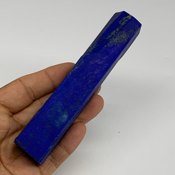213.4g, 4.7"x2.2"x0.9", High Grade Natural Rough Lapis Lazuli @Afghanistan,B32693