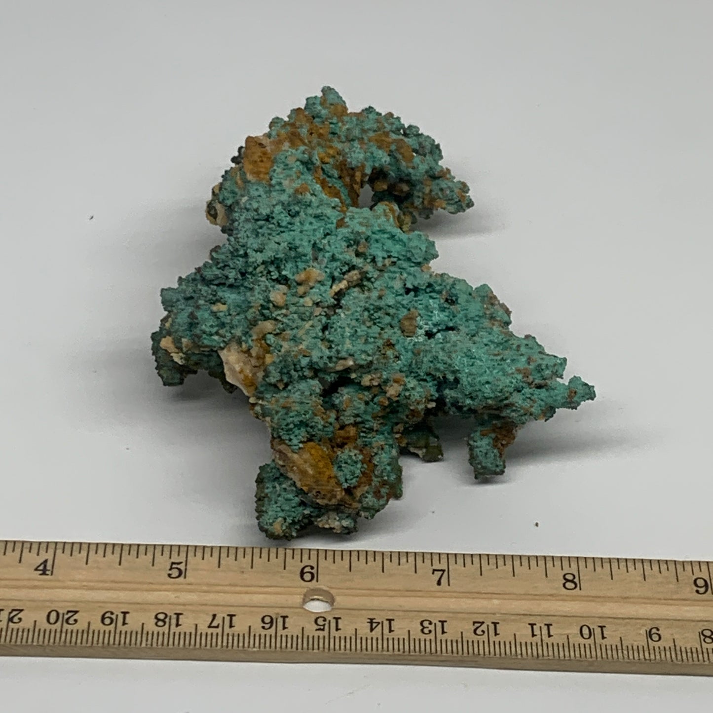 304.5g, 5"x3.2"x1.3", Malachite on Native Copper Mineral Specimens, B33982