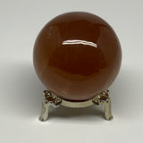 358.7g,2.5"(63mm) Honey Calcite Sphere Gemstone,Healing Crystal,B29834