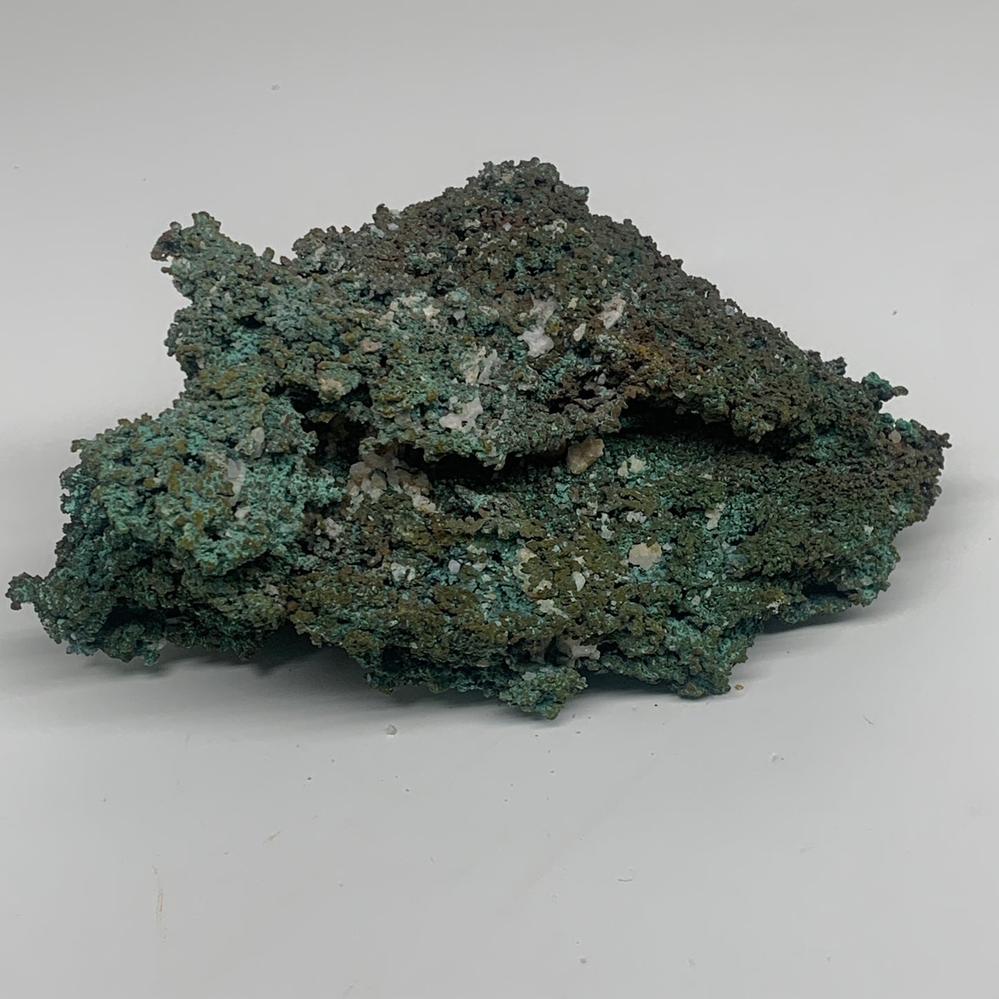 3.1 lbs, 8.7"x4.3"x2.9", Malachite on Native Copper Mineral Specimens, B33983