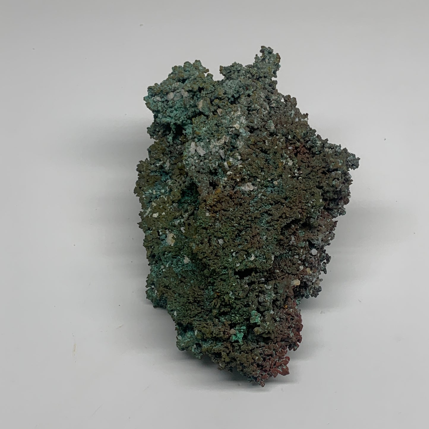 3.1 lbs, 8.7"x4.3"x2.9", Malachite on Native Copper Mineral Specimens, B33983