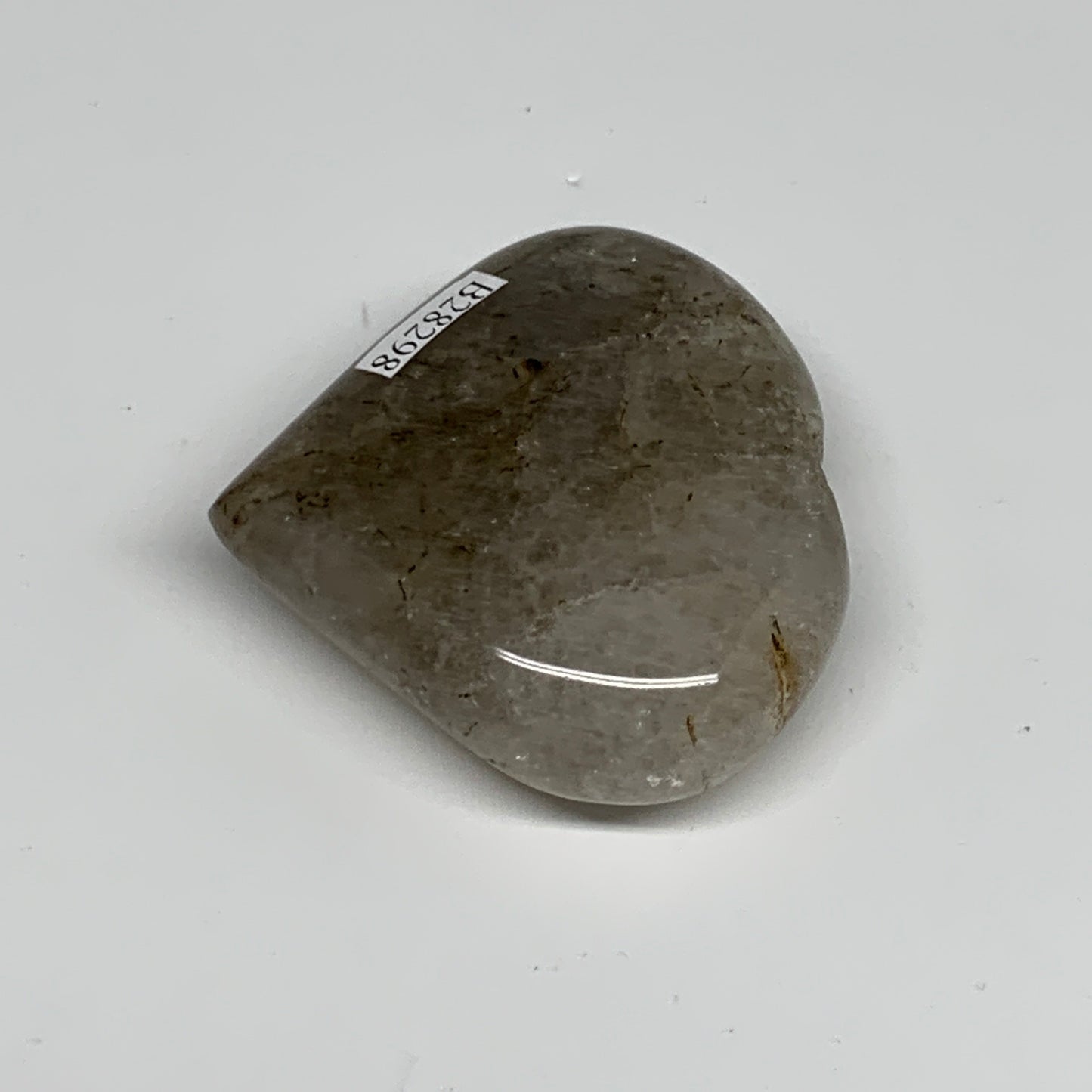 80.1g, 2"x2.3"x0.7", Natural Small Rutile Quartz Crystal Heart Reiki, B28298