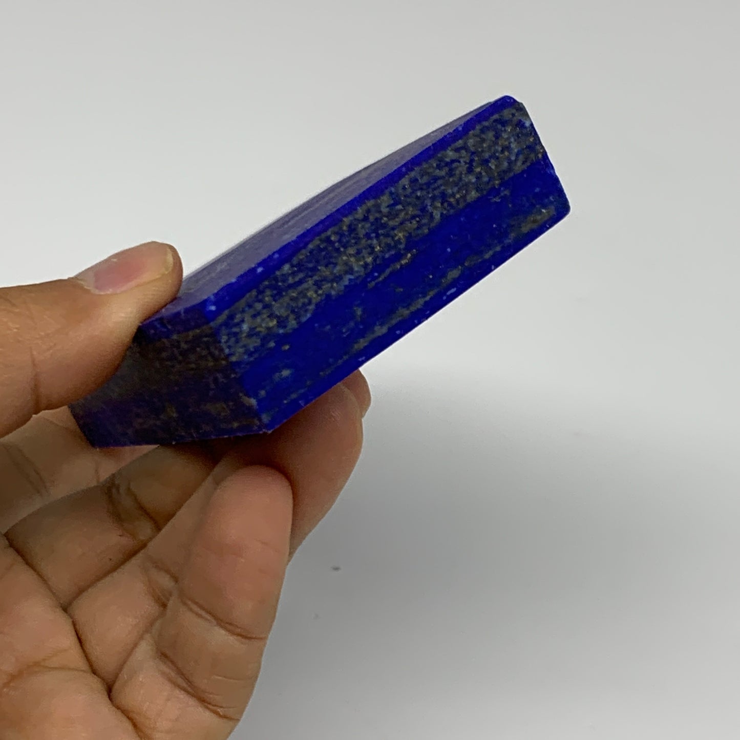 280g, 4.7"x2"x0.7", High Grade Natural Rough Lapis Lazuli @Afghanistan,B32694