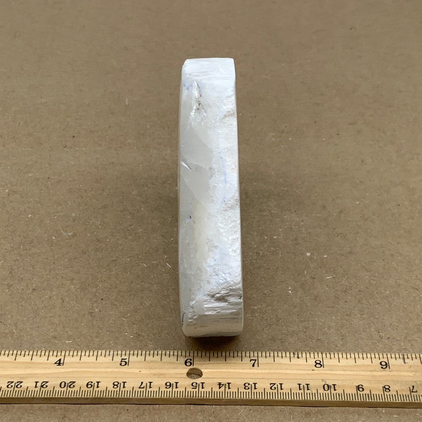 0.99 lbs, 4.7"x3.9"x1", Natural Clear Selenite Crystal Slab Gemstone, B36965