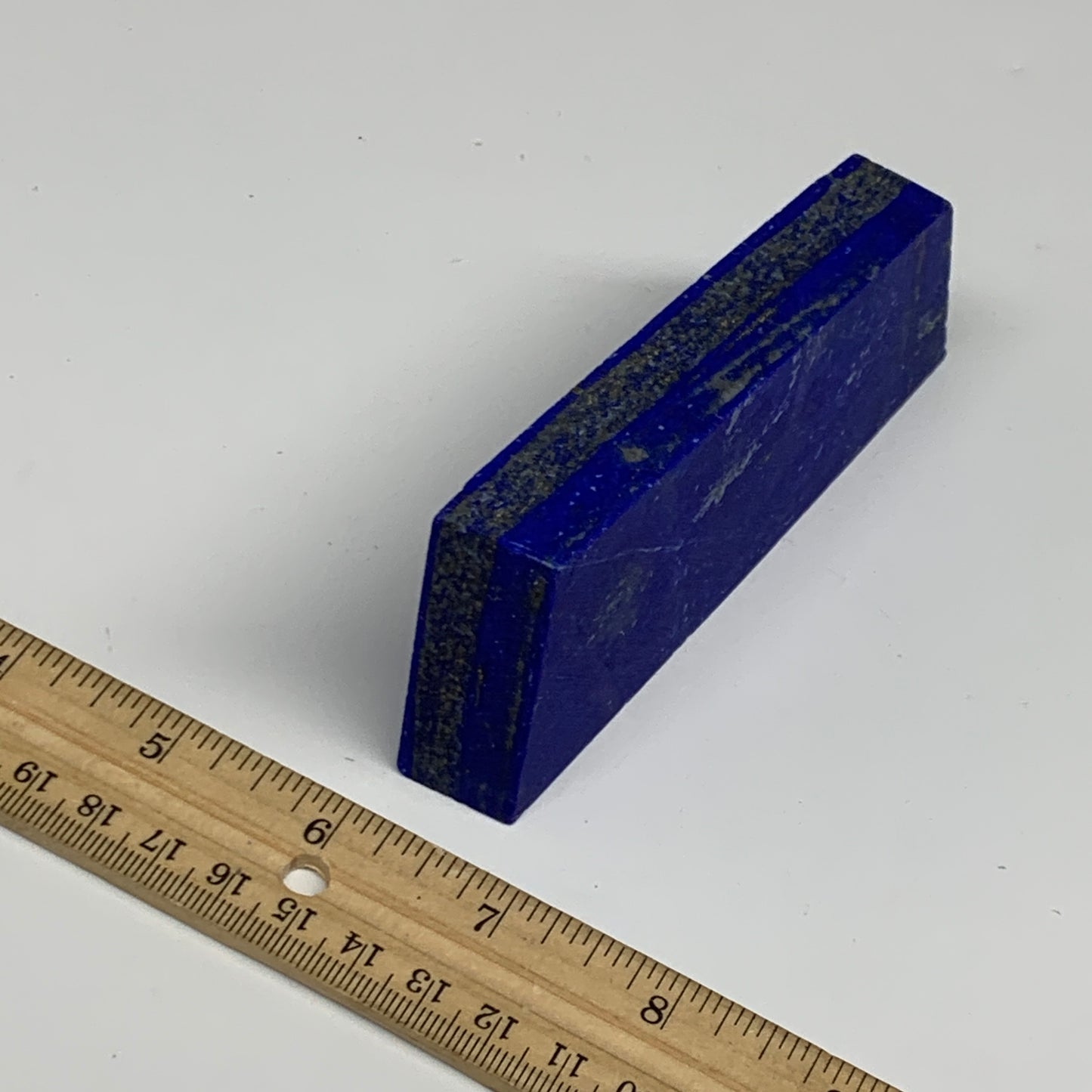 280g, 4.7"x2"x0.7", High Grade Natural Rough Lapis Lazuli @Afghanistan,B32694