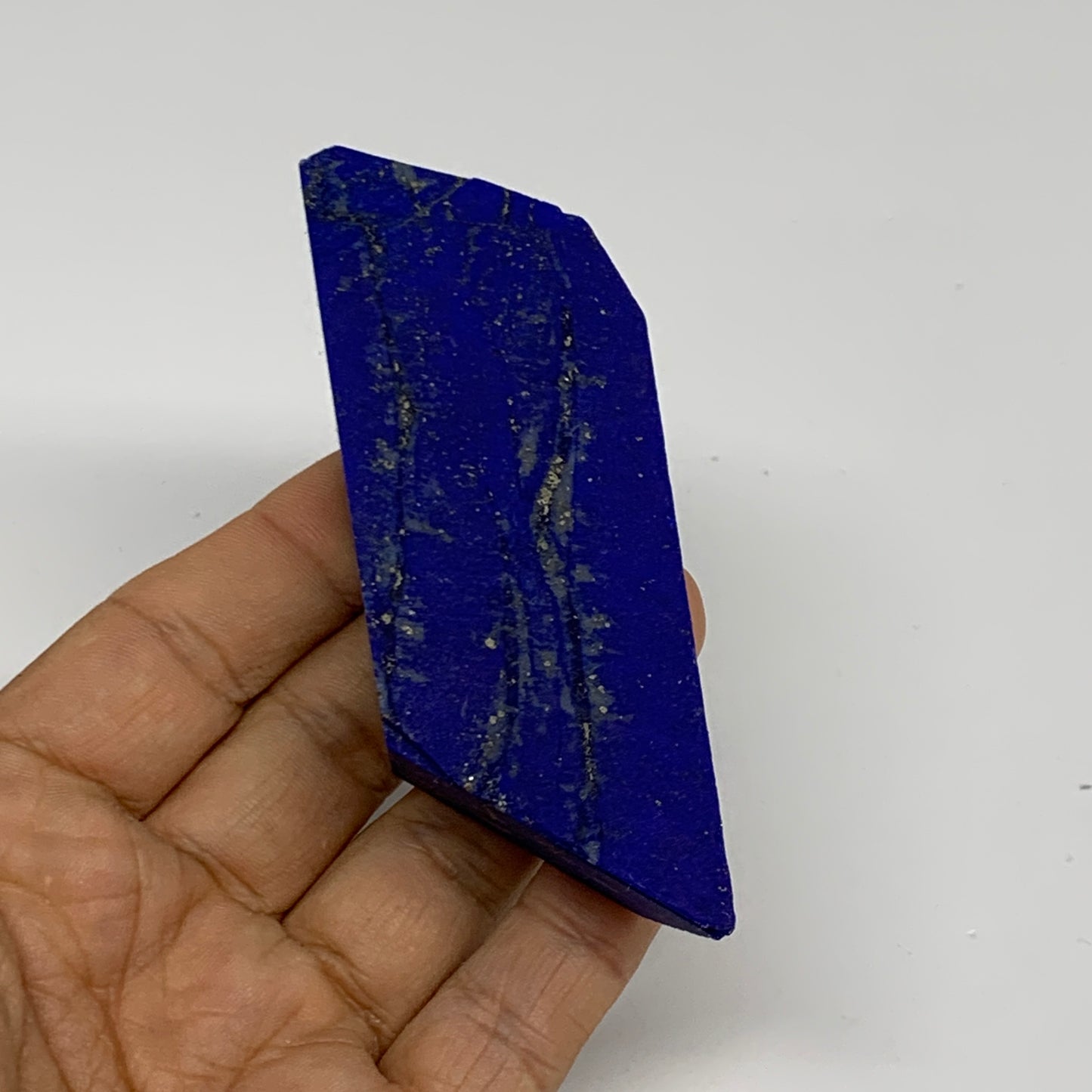 134.3g, 4"x1.3"x0.7", High Grade Natural Rough Lapis Lazuli @Afghanistan,B32695