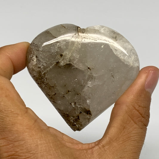 97.7g, 2.2"x2.4"x0.8", Natural Small Rutile Quartz Crystal Heart Reiki, B28300