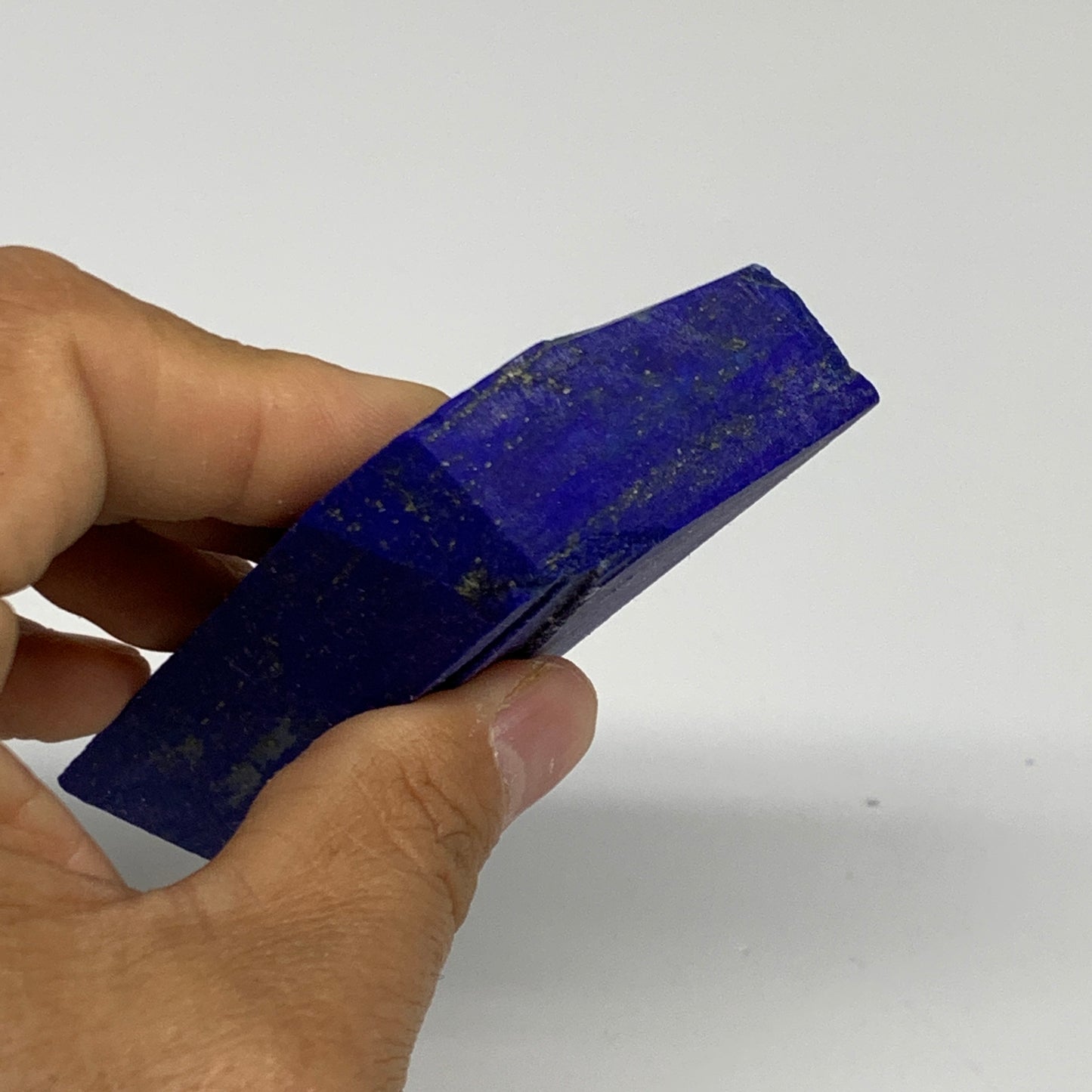 134.3g, 4"x1.3"x0.7", High Grade Natural Rough Lapis Lazuli @Afghanistan,B32695