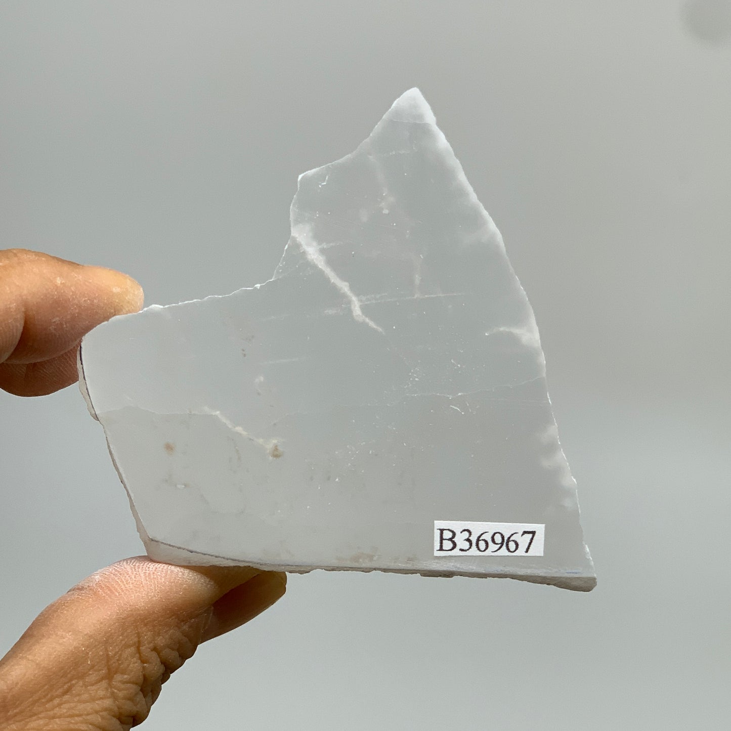 0.34 lbs, 2.8"x2.3"x1", Natural Clear Selenite Crystal Slab Gemstone, B36967