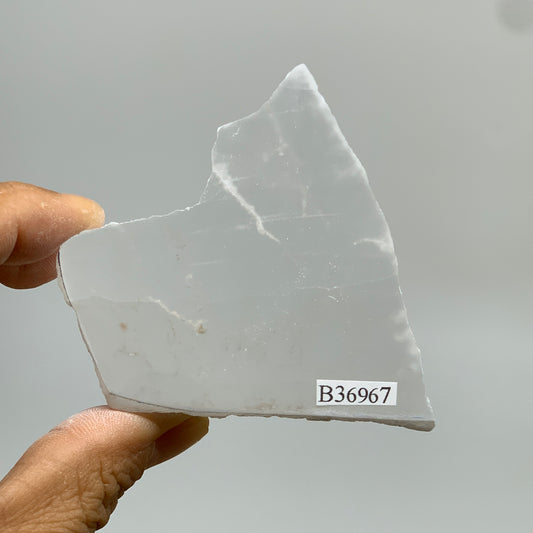 0.34 lbs, 2.8"x2.3"x1", Natural Clear Selenite Crystal Slab Gemstone, B36967