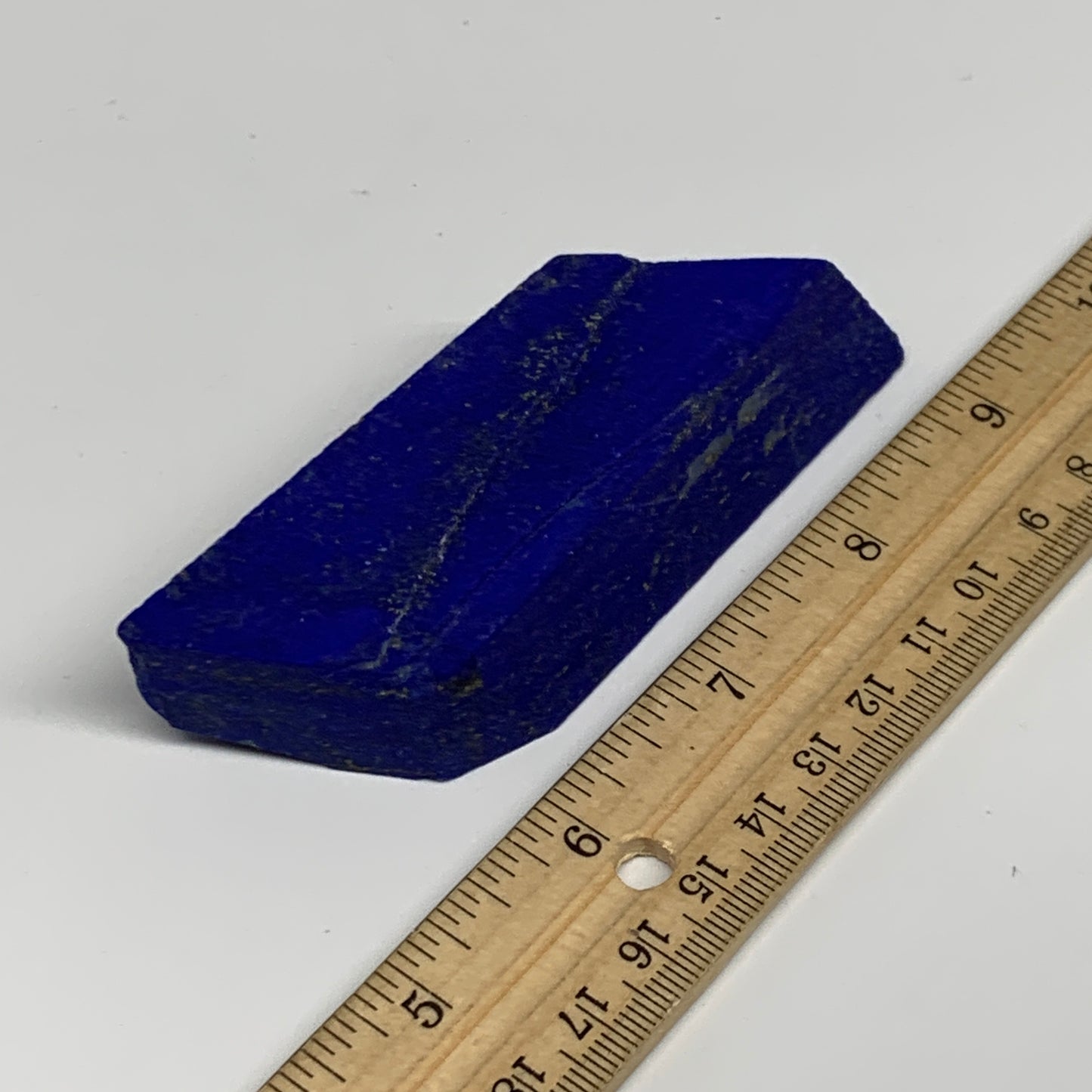 134.3g, 4"x1.3"x0.7", High Grade Natural Rough Lapis Lazuli @Afghanistan,B32695