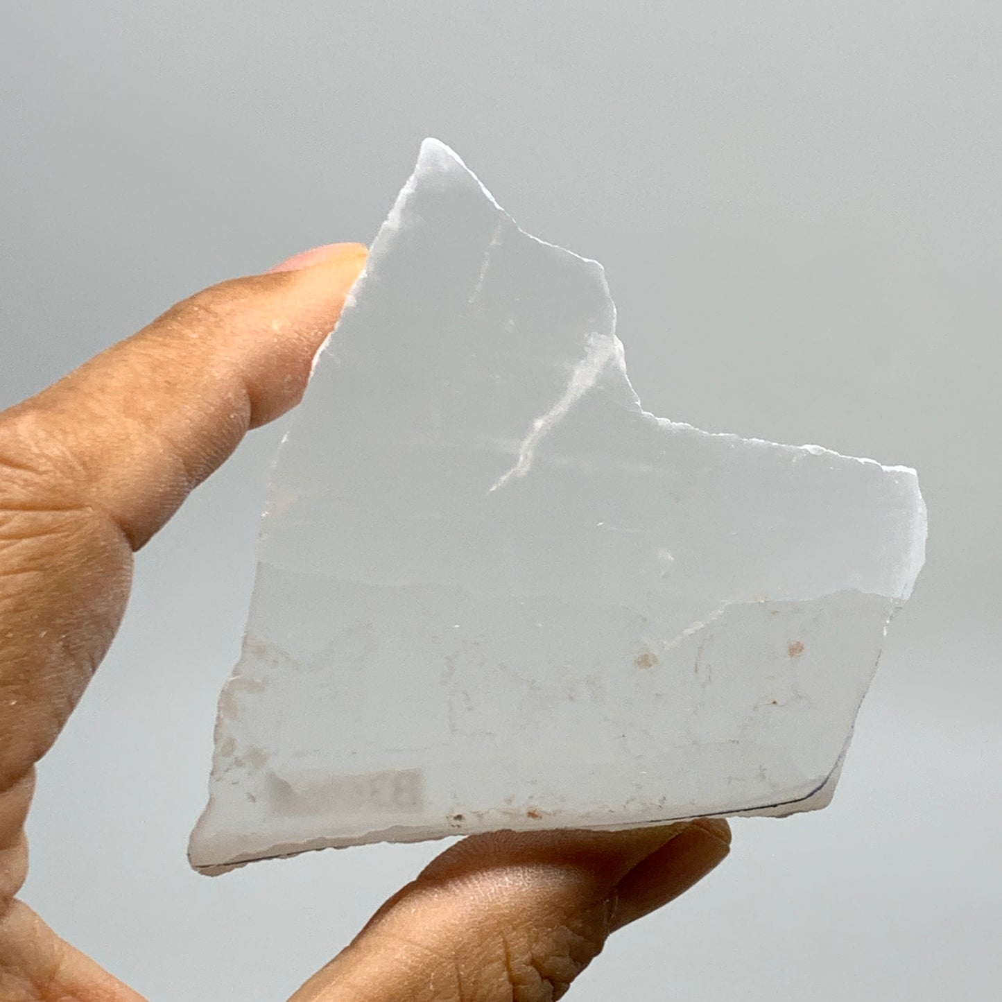 0.34 lbs, 2.8"x2.3"x1", Natural Clear Selenite Crystal Slab Gemstone, B36967