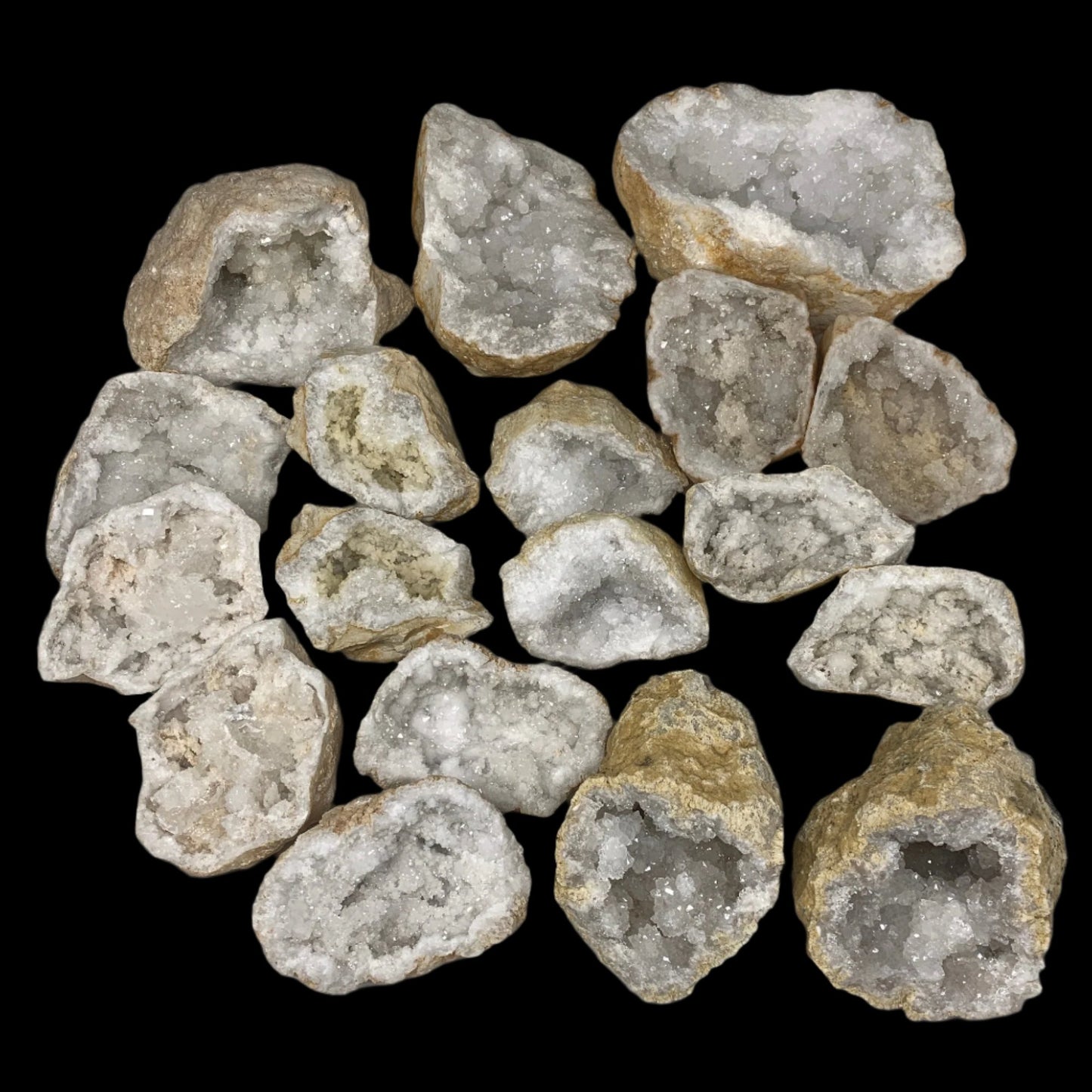 31.46 Lbs,4.3"-8", 9 Pairs, Natural Quartz Geodes @Morocco, Wholesale,B10638