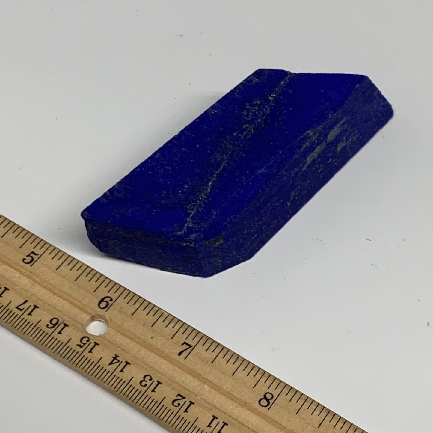 134.3g, 4"x1.3"x0.7", High Grade Natural Rough Lapis Lazuli @Afghanistan,B32695