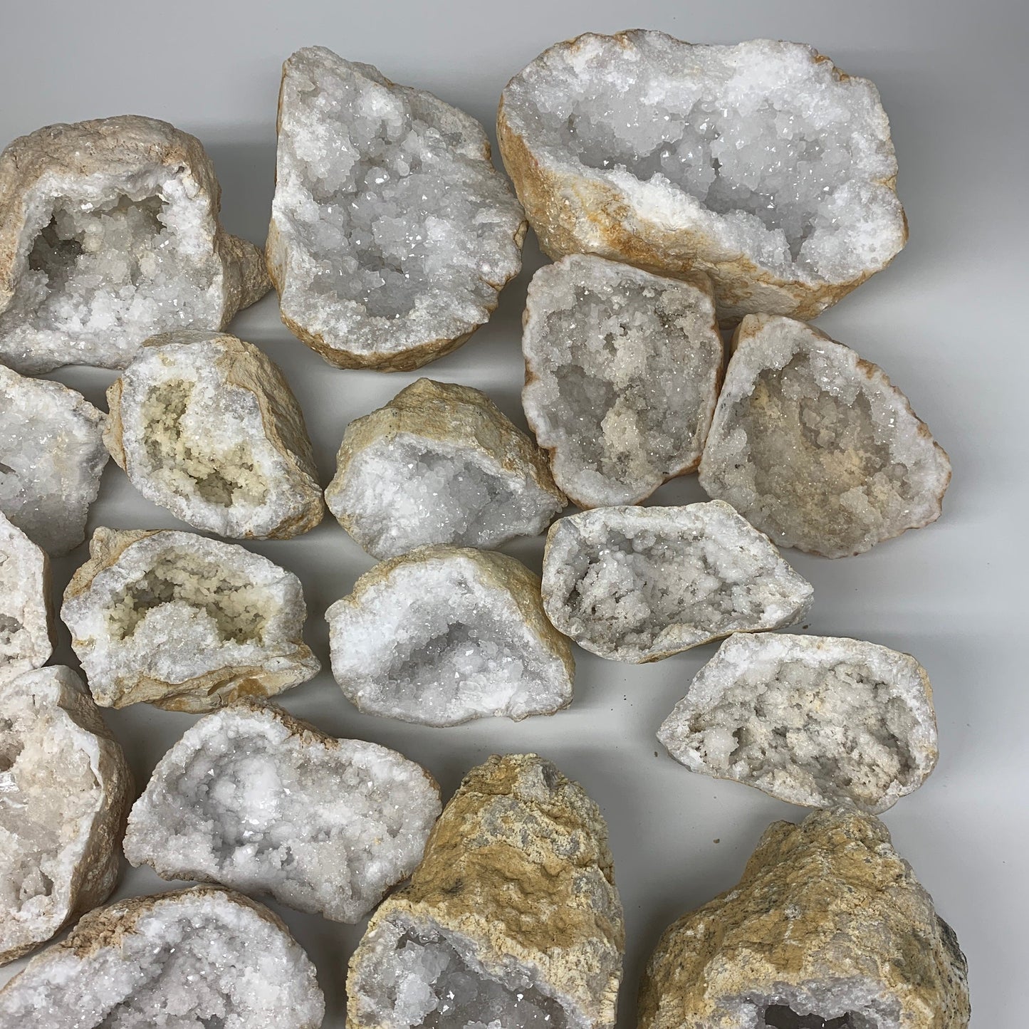 31.46 Lbs,4.3"-8", 9 Pairs, Natural Quartz Geodes @Morocco, Wholesale,B10638