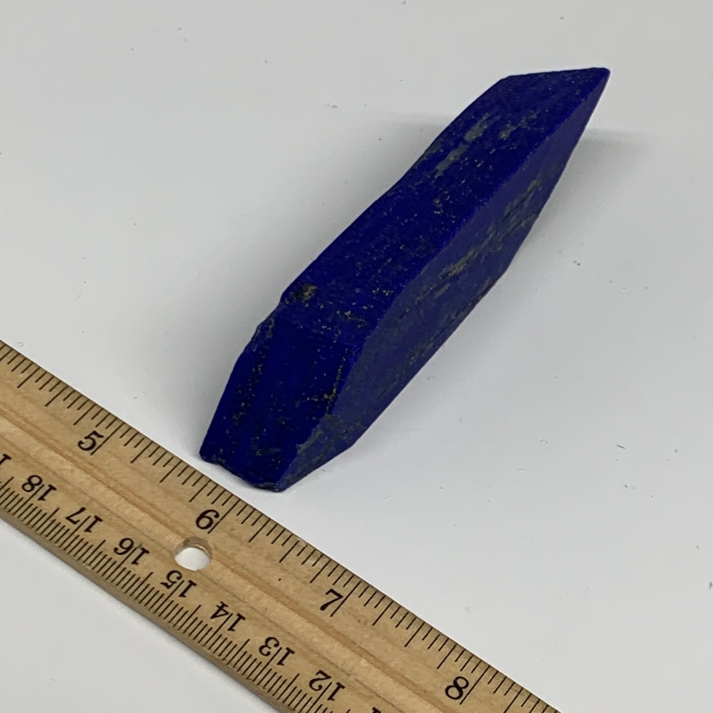 134.3g, 4"x1.3"x0.7", High Grade Natural Rough Lapis Lazuli @Afghanistan,B32695