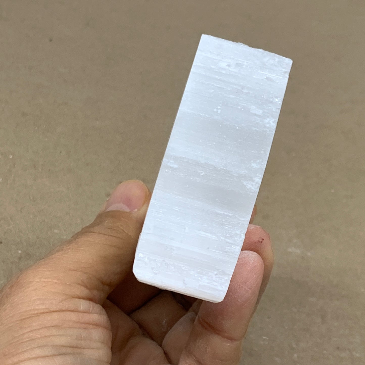 0.34 lbs, 2.8"x2.3"x1", Natural Clear Selenite Crystal Slab Gemstone, B36967