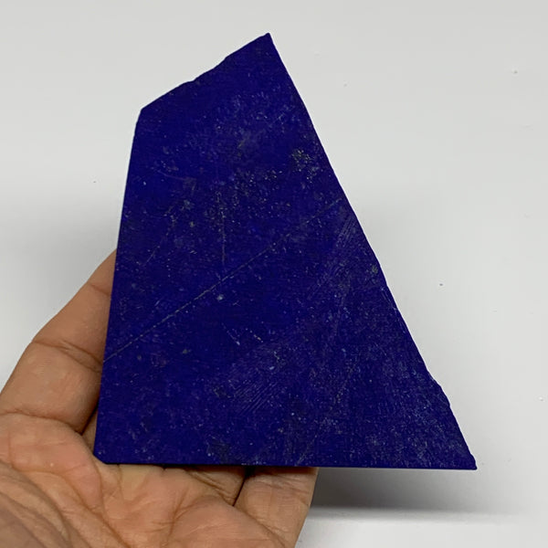 101.26g, 4.5"x3.4"x0.2", High Grade Natural Rough Lapis Lazuli @Afghanistan,B32696