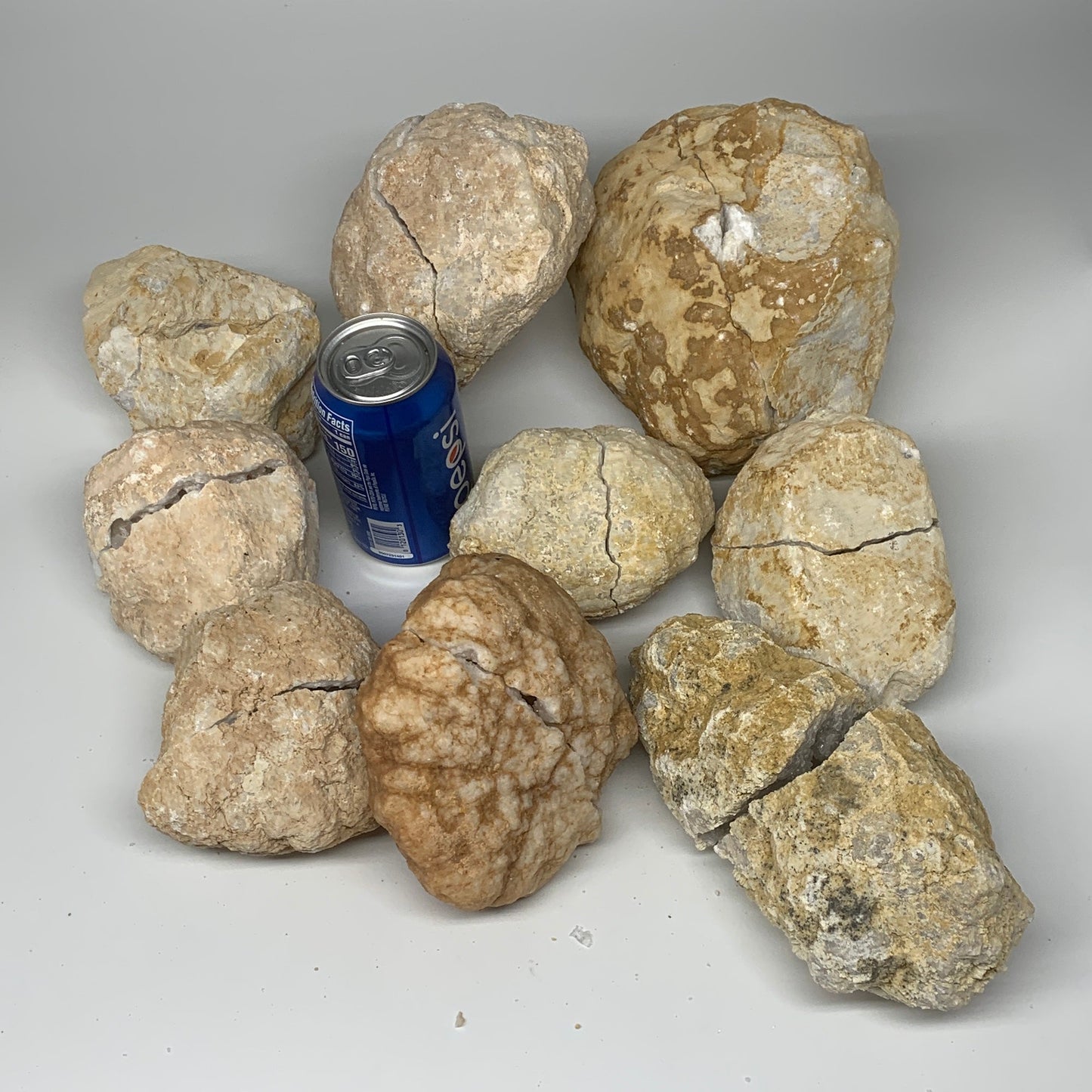 31.46 Lbs,4.3"-8", 9 Pairs, Natural Quartz Geodes @Morocco, Wholesale,B10638