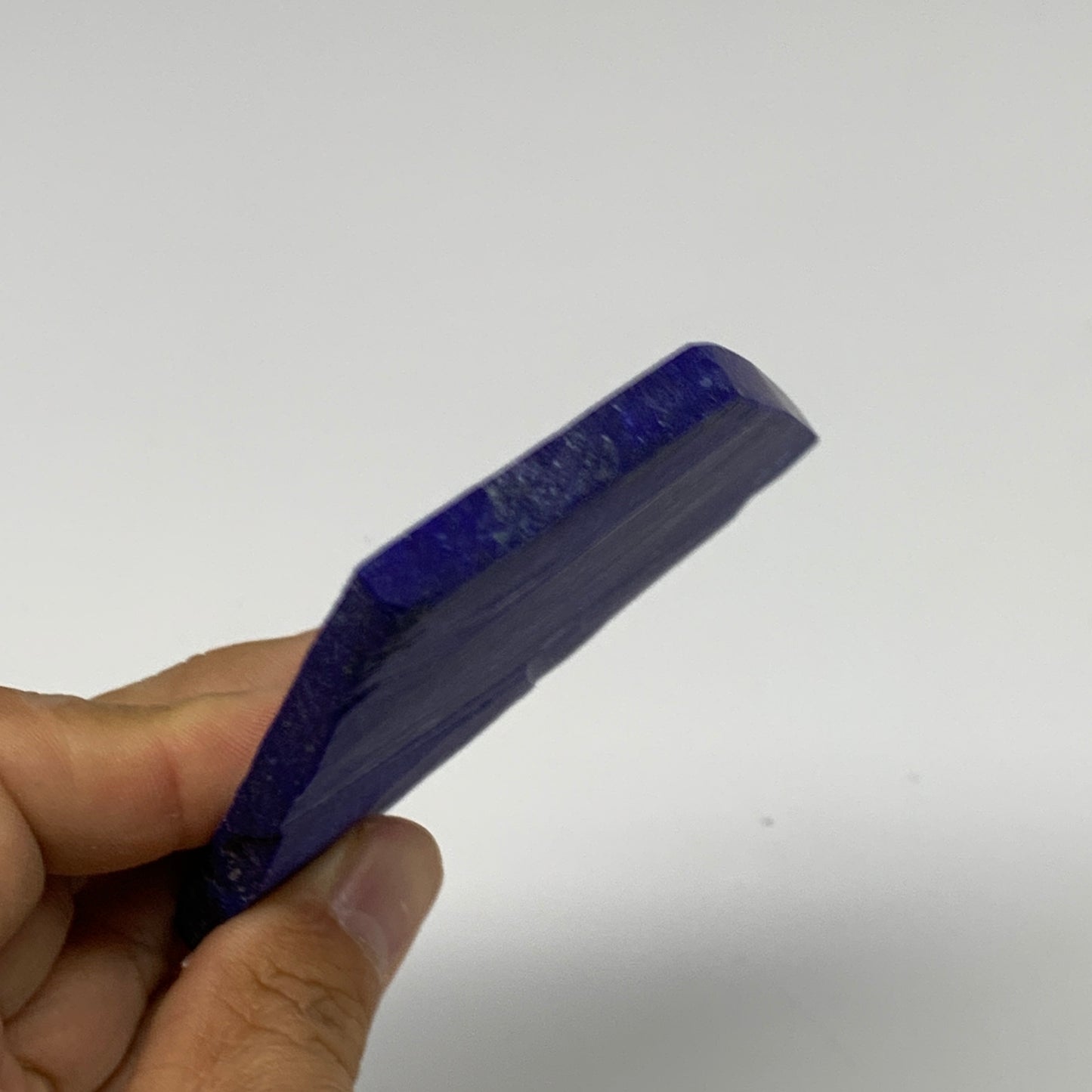 101.26g, 4.5"x3.4"x0.2", High Grade Natural Rough Lapis Lazuli @Afghanistan,B326