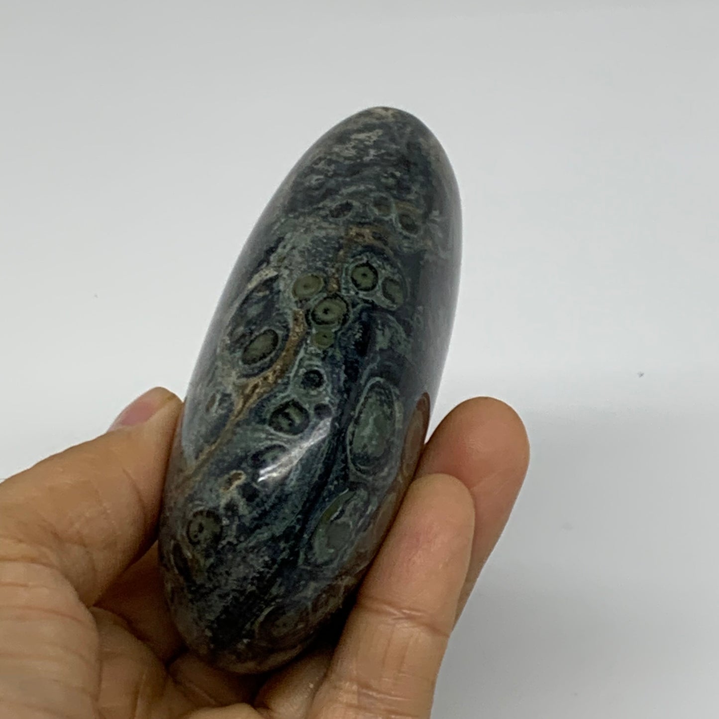 0.65 lbs, 3.2"x2.4"x1.4" Kambaba Jasper Freeform Crocodile, B37804