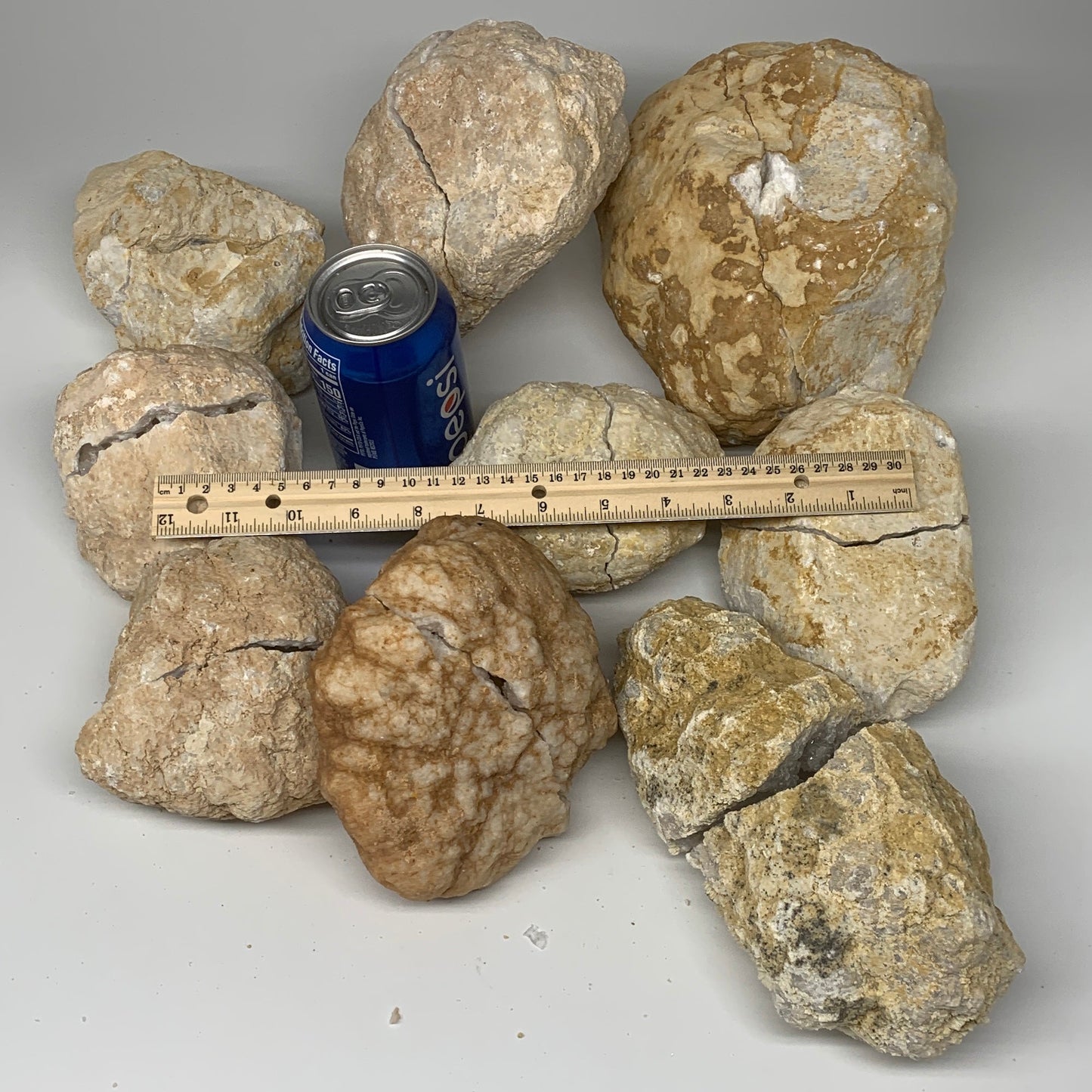 31.46 Lbs,4.3"-8", 9 Pairs, Natural Quartz Geodes @Morocco, Wholesale,B10638