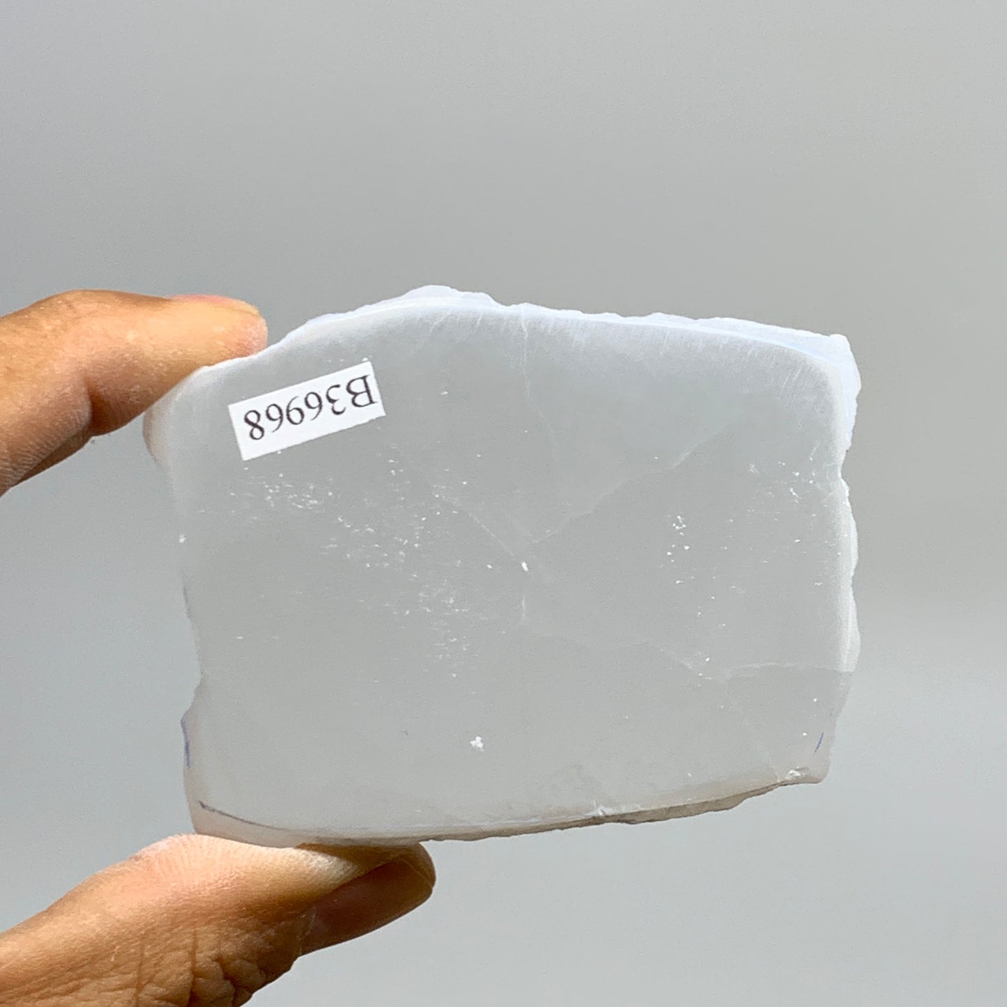 0.40 lbs, 2.7"x2.1"x1", Natural Clear Selenite Crystal Slab Gemstone, B36968